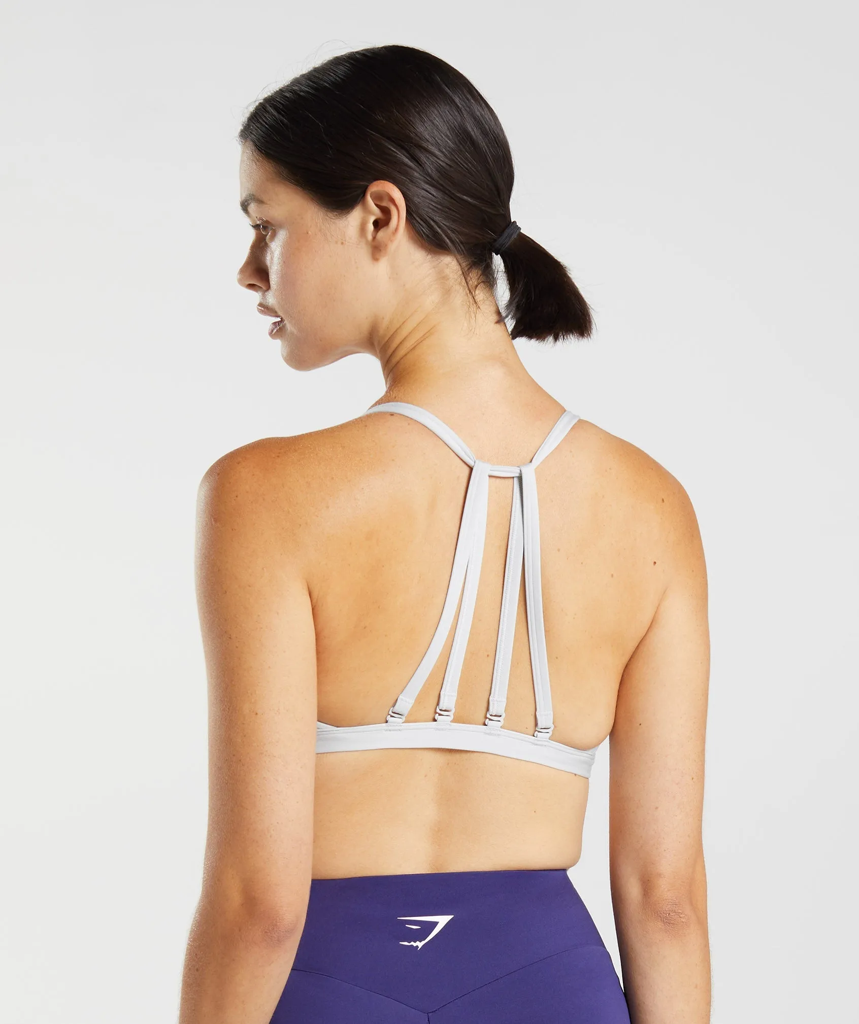 Gymshark Minimal Sports Bra - Light Grey sold by Gymshark product image thumbnail 2