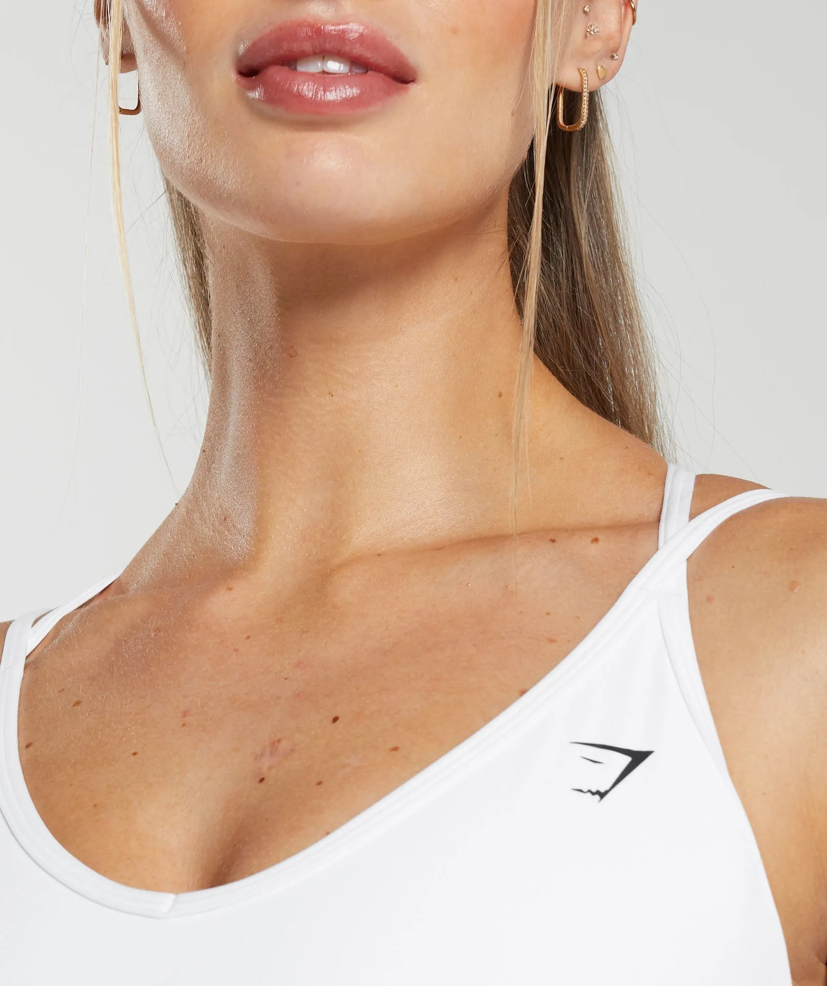Gymshark Back Gains Sports Bra - White sold by Gymshark product image thumbnail 5