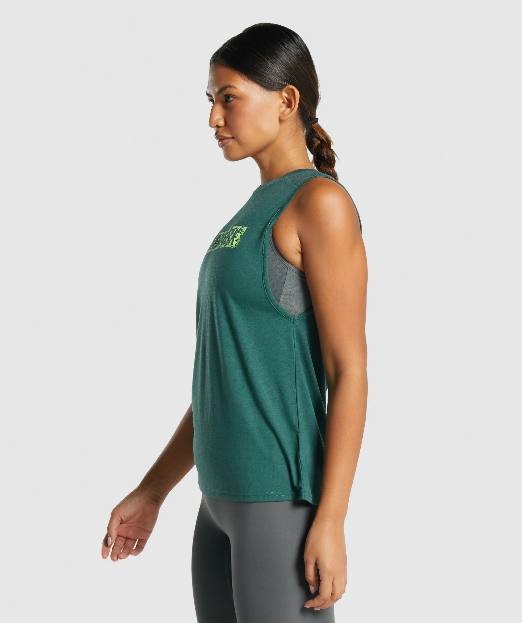 Gymshark Animal Graphic Infill Tank - Green sold by Gymshark product image thumbnail 3