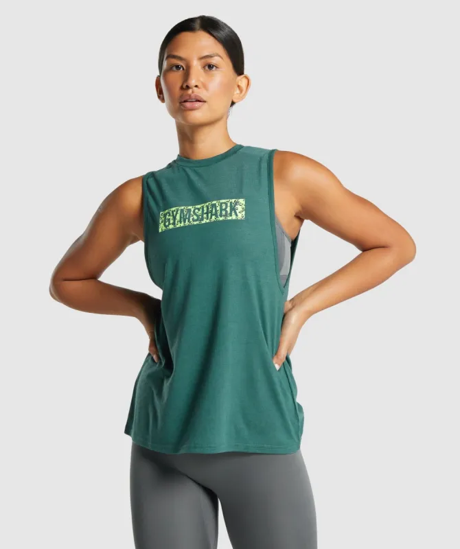 Gymshark Animal Graphic Infill Tank - Green sold by Gymshark