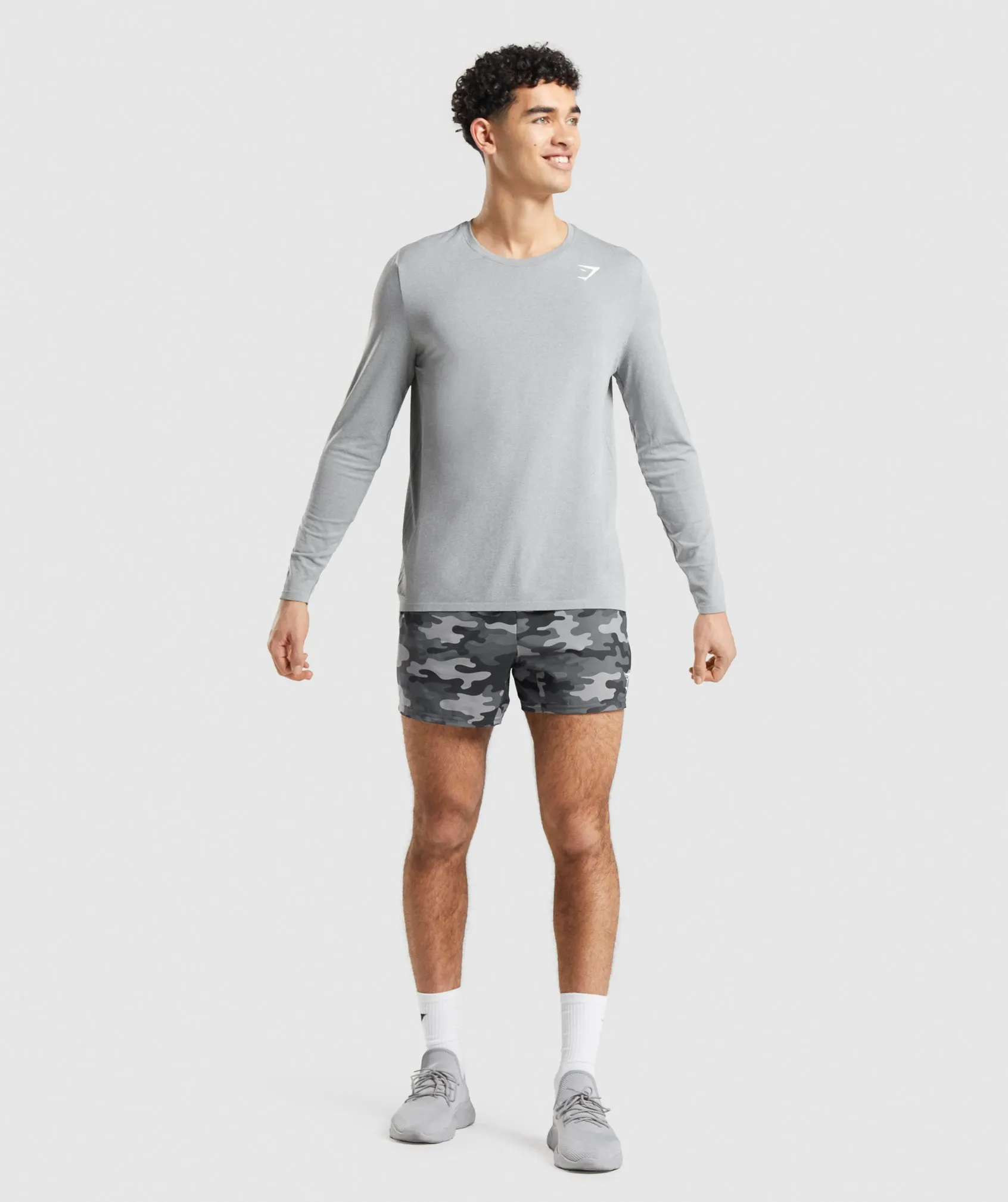 Gymshark Arrival Seamless Long Sleeve T-Shirt - Grey sold by Gymshark product image thumbnail 4