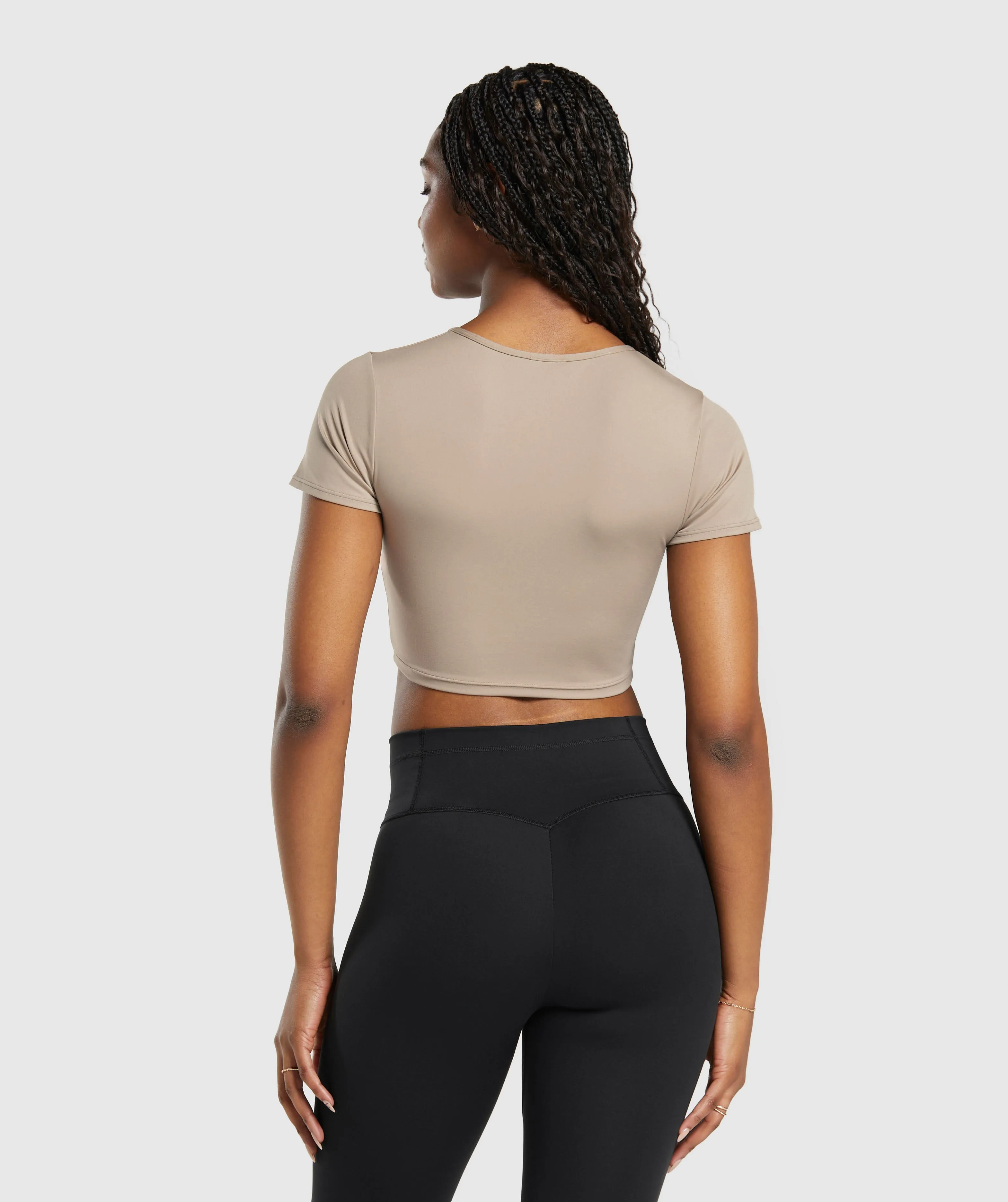 Gymshark Everyday Cap Sleeve T-Shirt - Cement Brown sold by Gymshark product image thumbnail 2