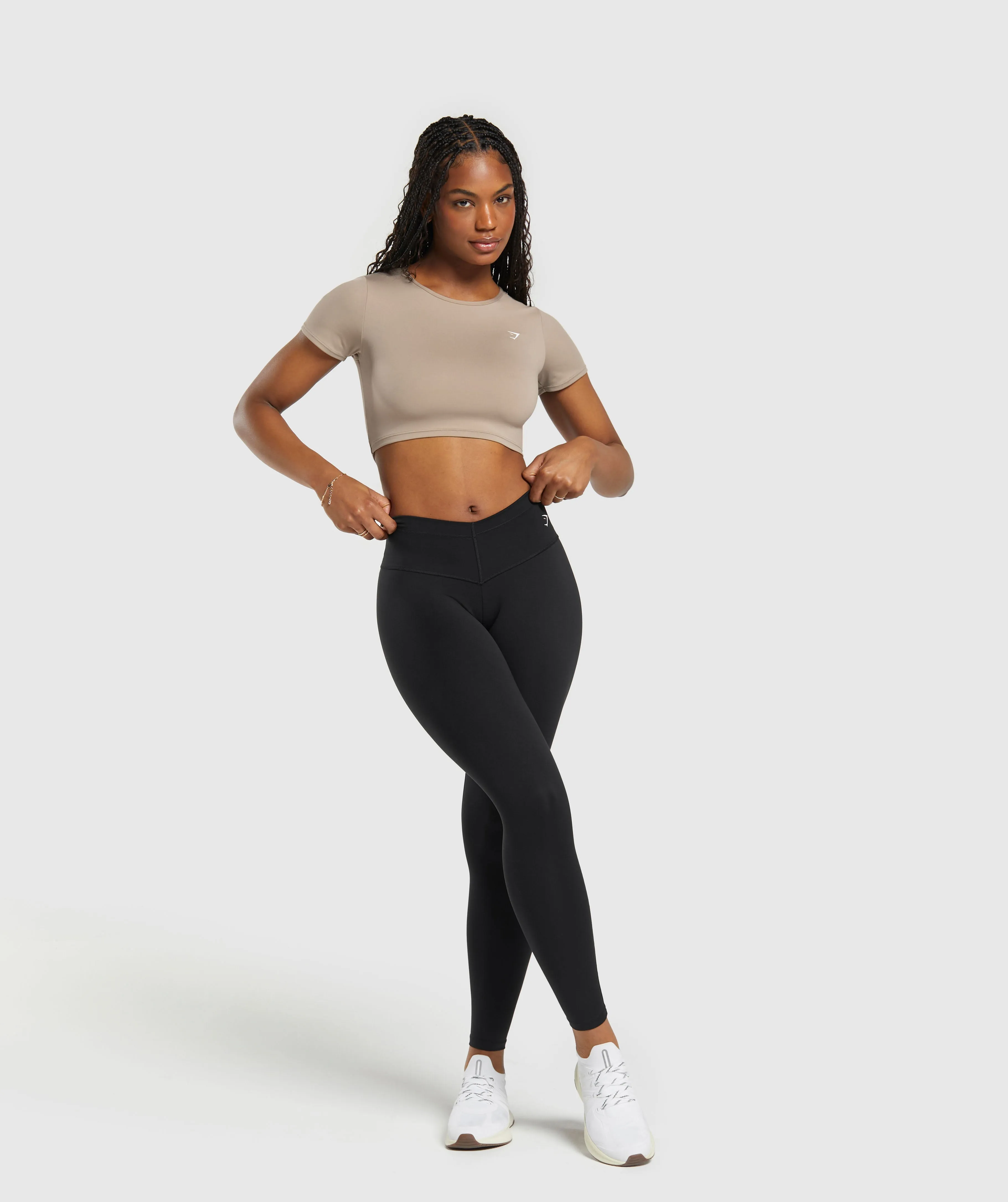 Gymshark Everyday Cap Sleeve T-Shirt - Cement Brown sold by Gymshark product image thumbnail 4