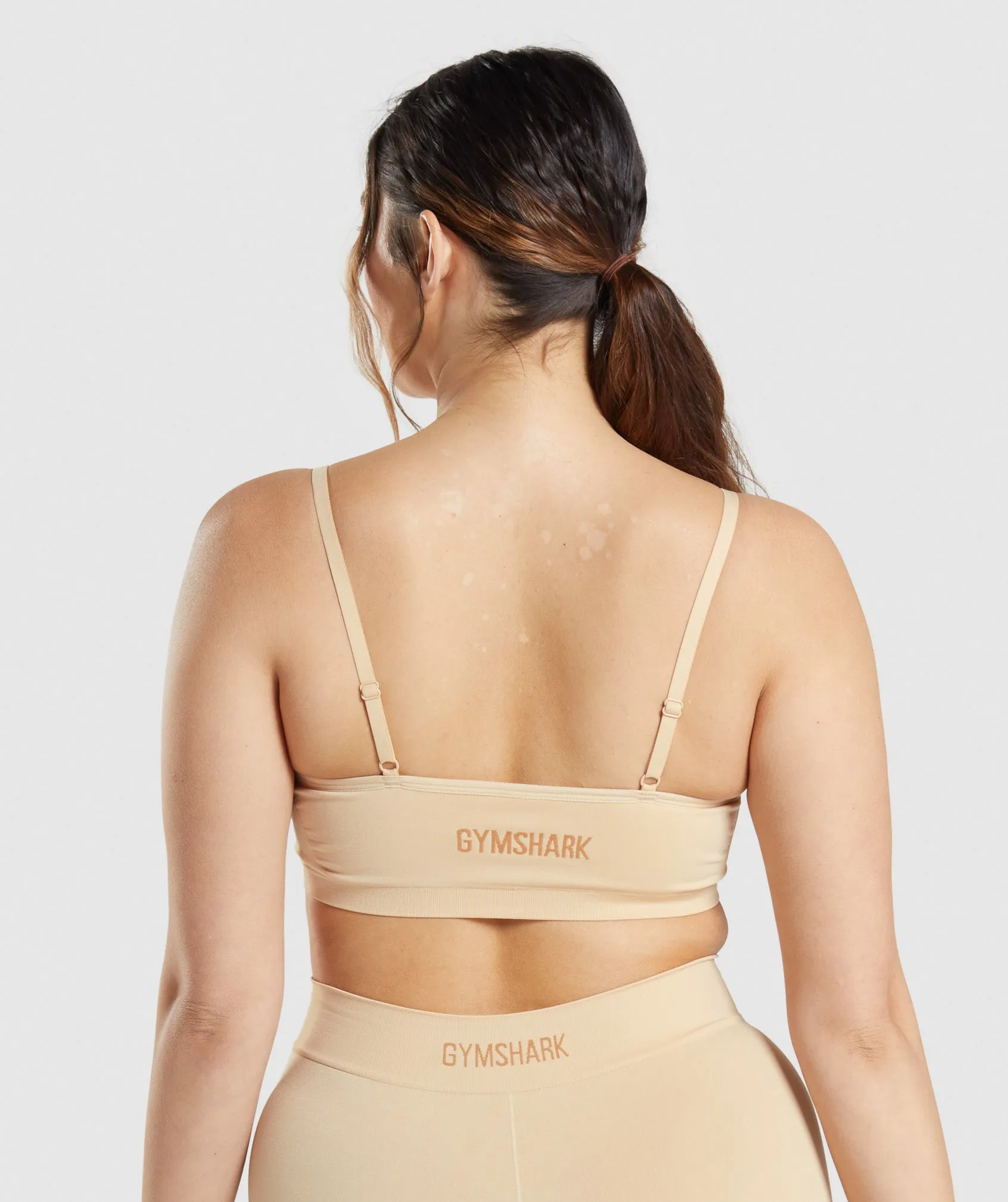Gymshark Seamless Scoop Neck Bralette - Fawn Light Brown sold by Gymshark product image thumbnail 2
