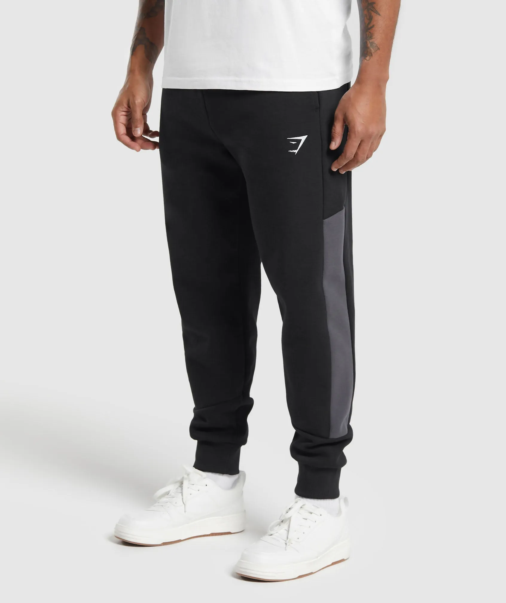 Gymshark Pique Joggers - Black/Onyx Grey sold by Gymshark