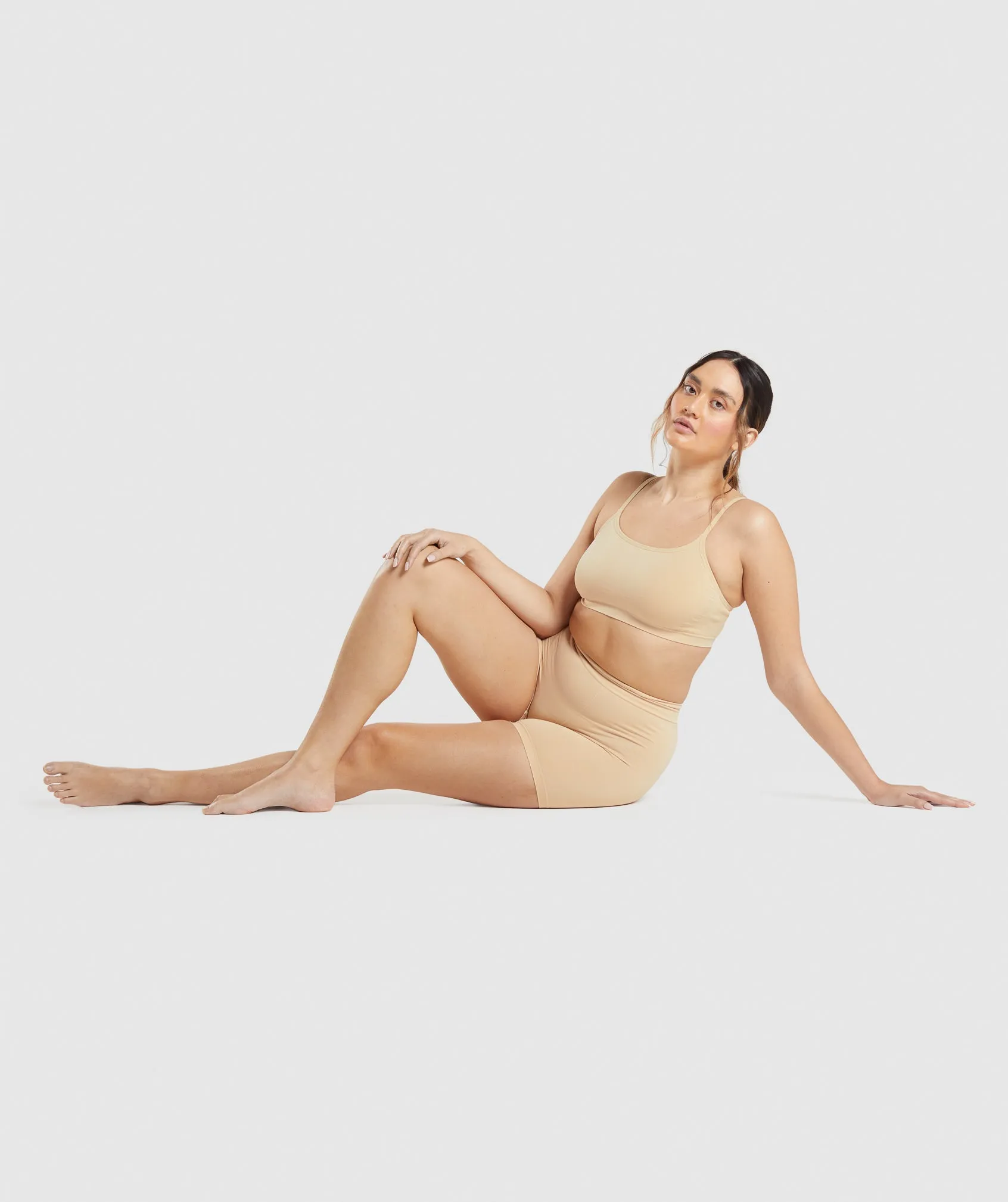 Gymshark Seamless Scoop Neck Bralette - Fawn Light Brown sold by Gymshark product image thumbnail 4