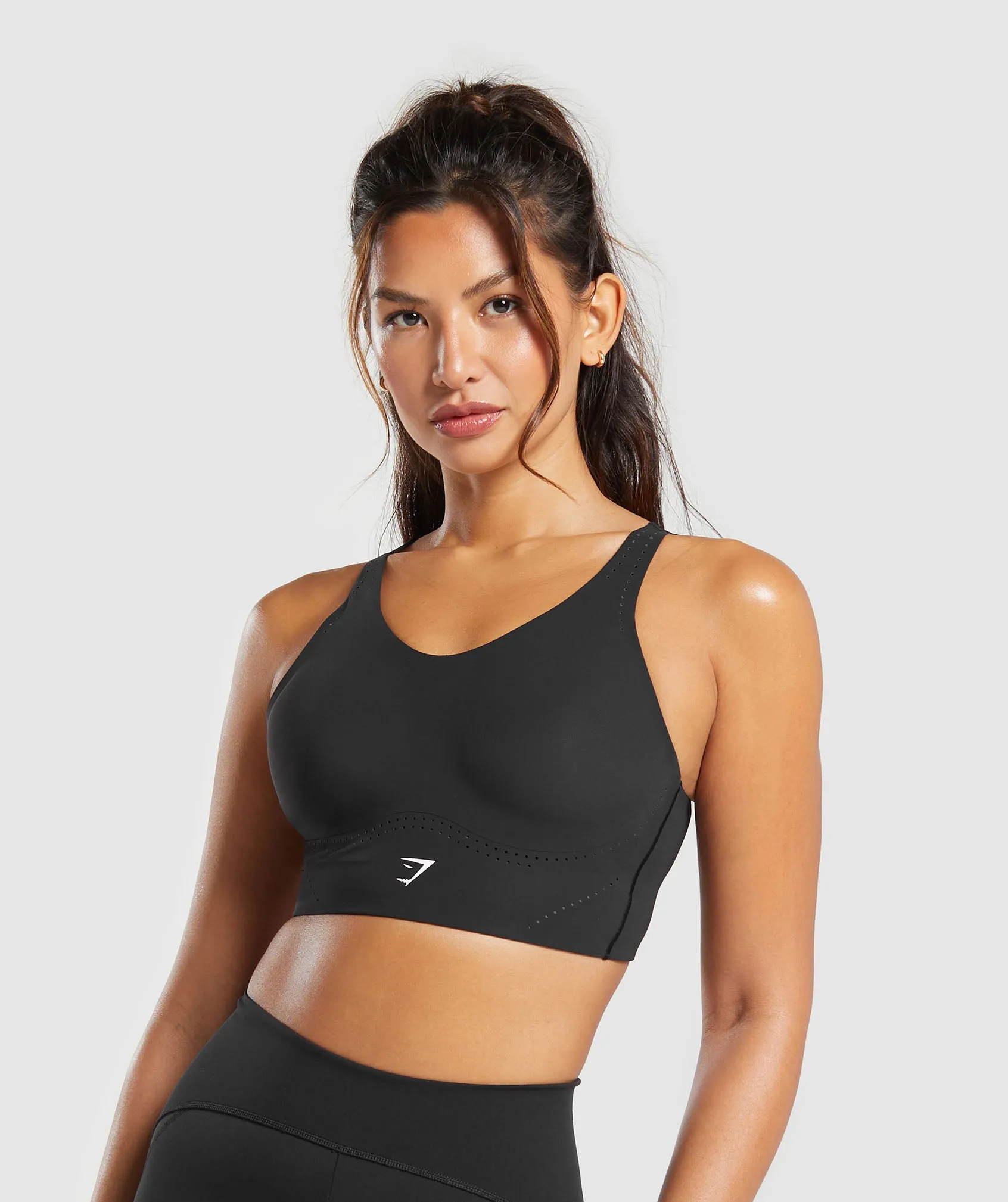 Gymshark Longline Crossback Sports Bra - Black sold by Gymshark