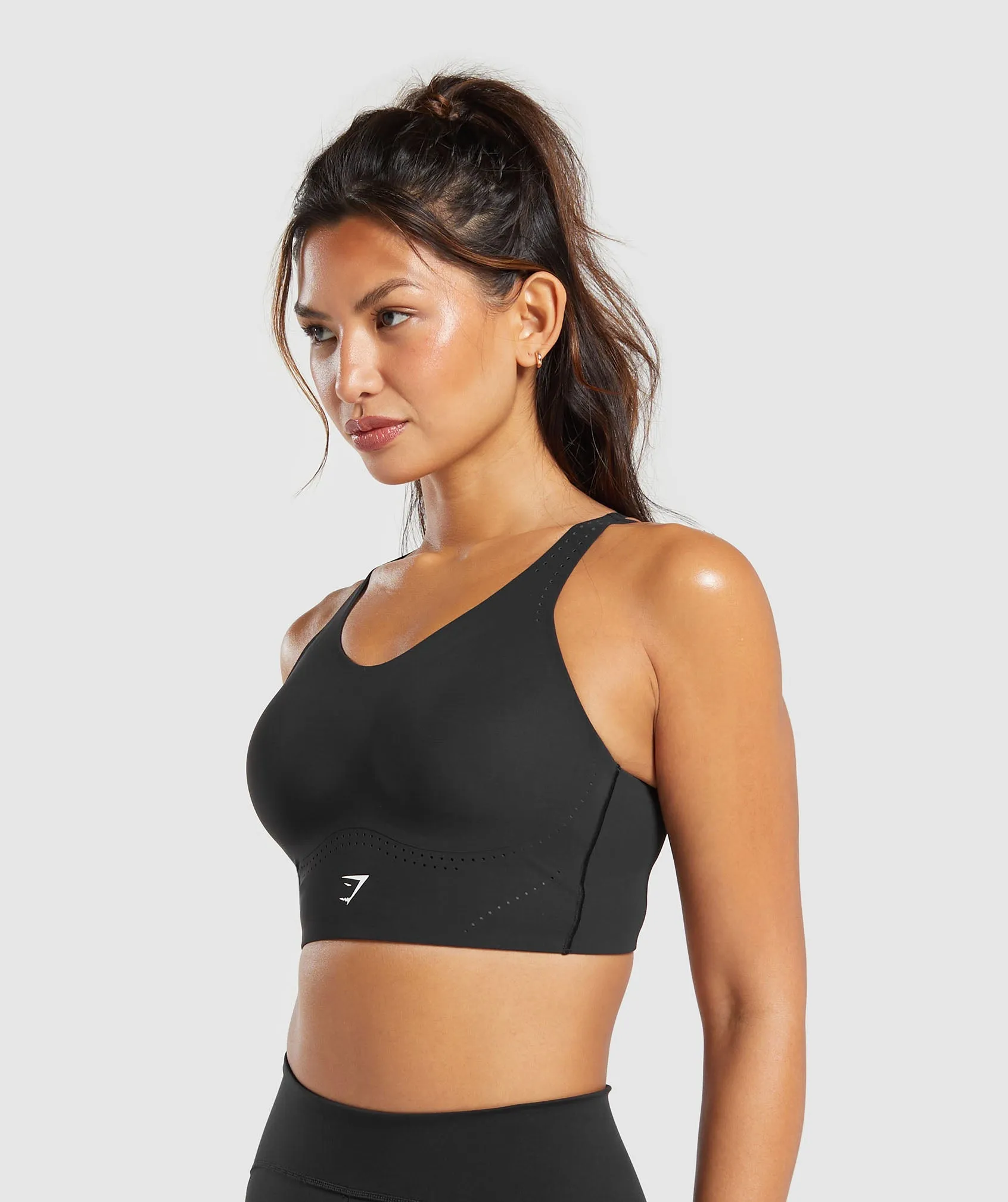 Gymshark Longline Crossback Sports Bra - Black sold by Gymshark product image thumbnail 3
