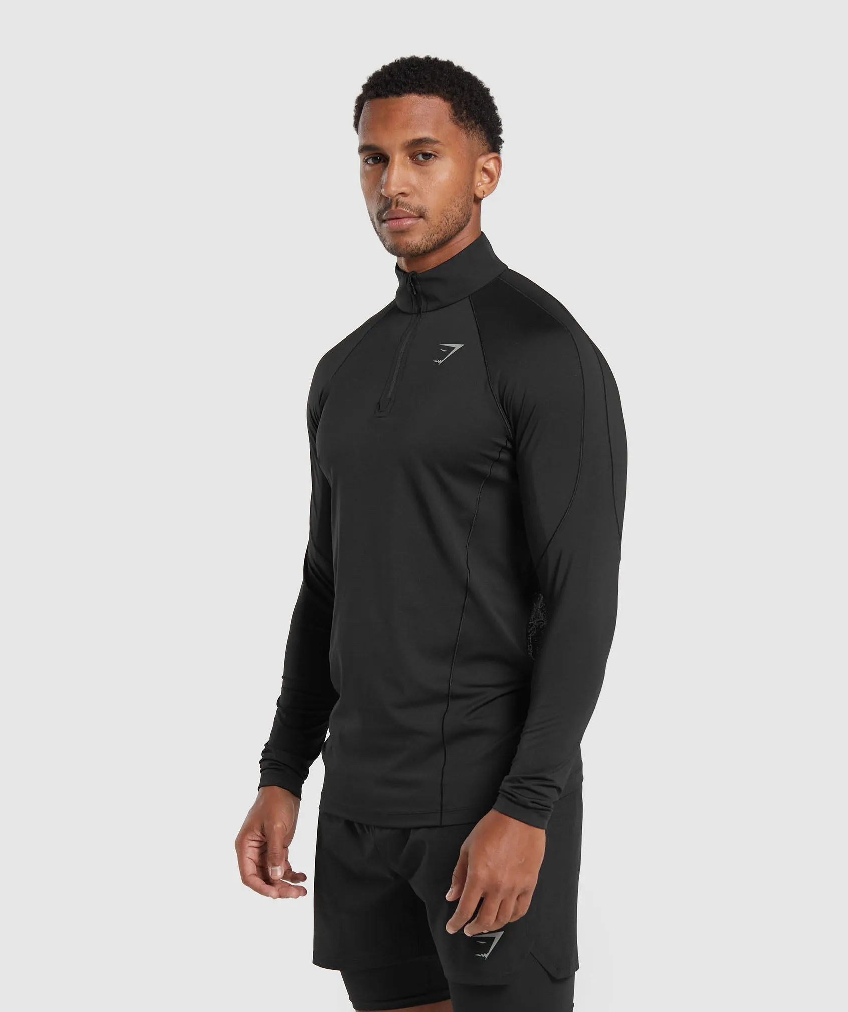 Gymshark Speed 1/4 Zip - Black sold by Gymshark product image thumbnail 4