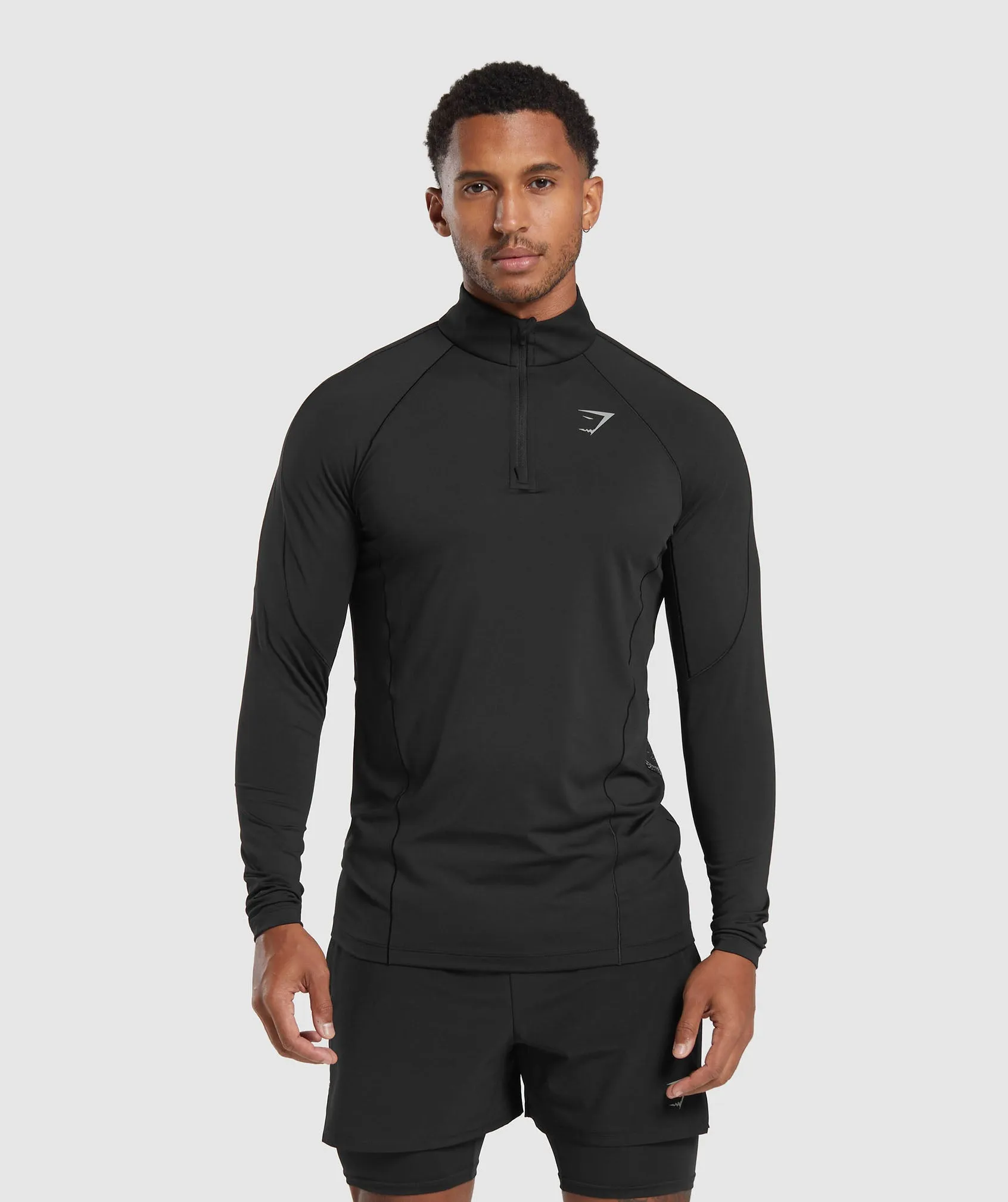Gymshark Speed 1/4 Zip - Black sold by Gymshark