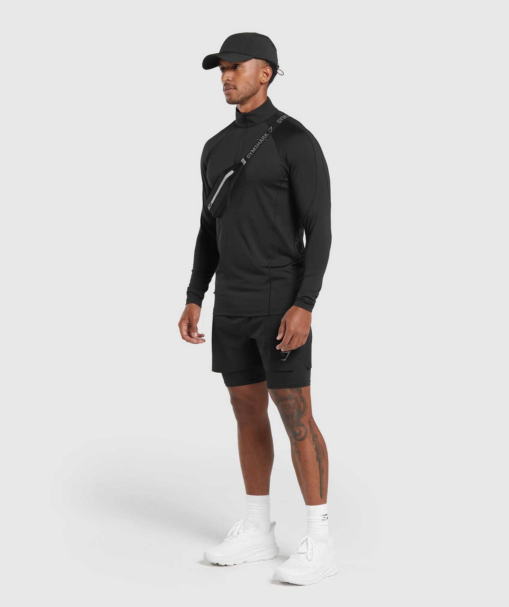 Gymshark Speed 1/4 Zip - Black sold by Gymshark product image thumbnail 5