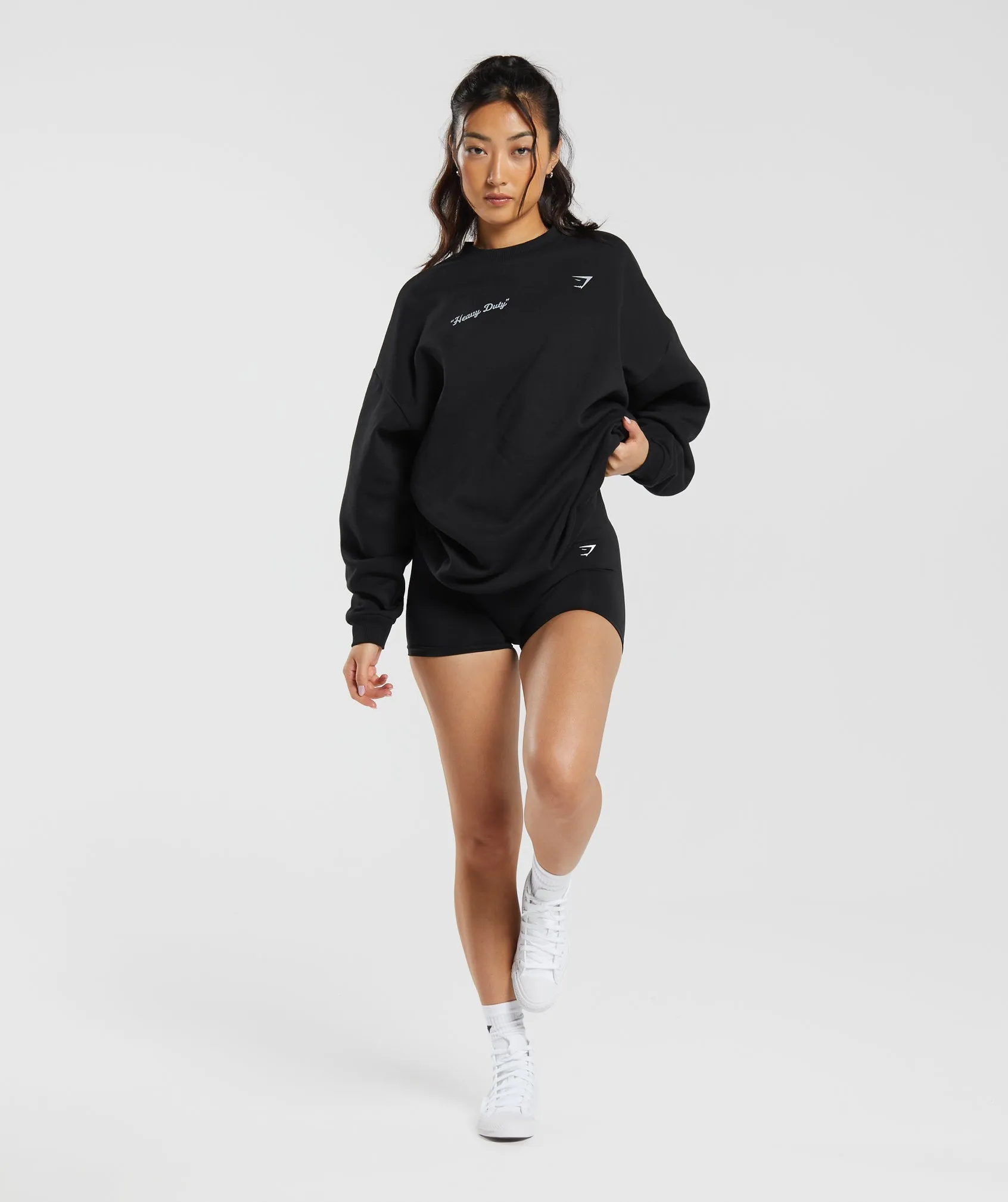 Gymshark Heavy Duty Oversized Sweatshirt - Black sold by Gymshark product image thumbnail 4