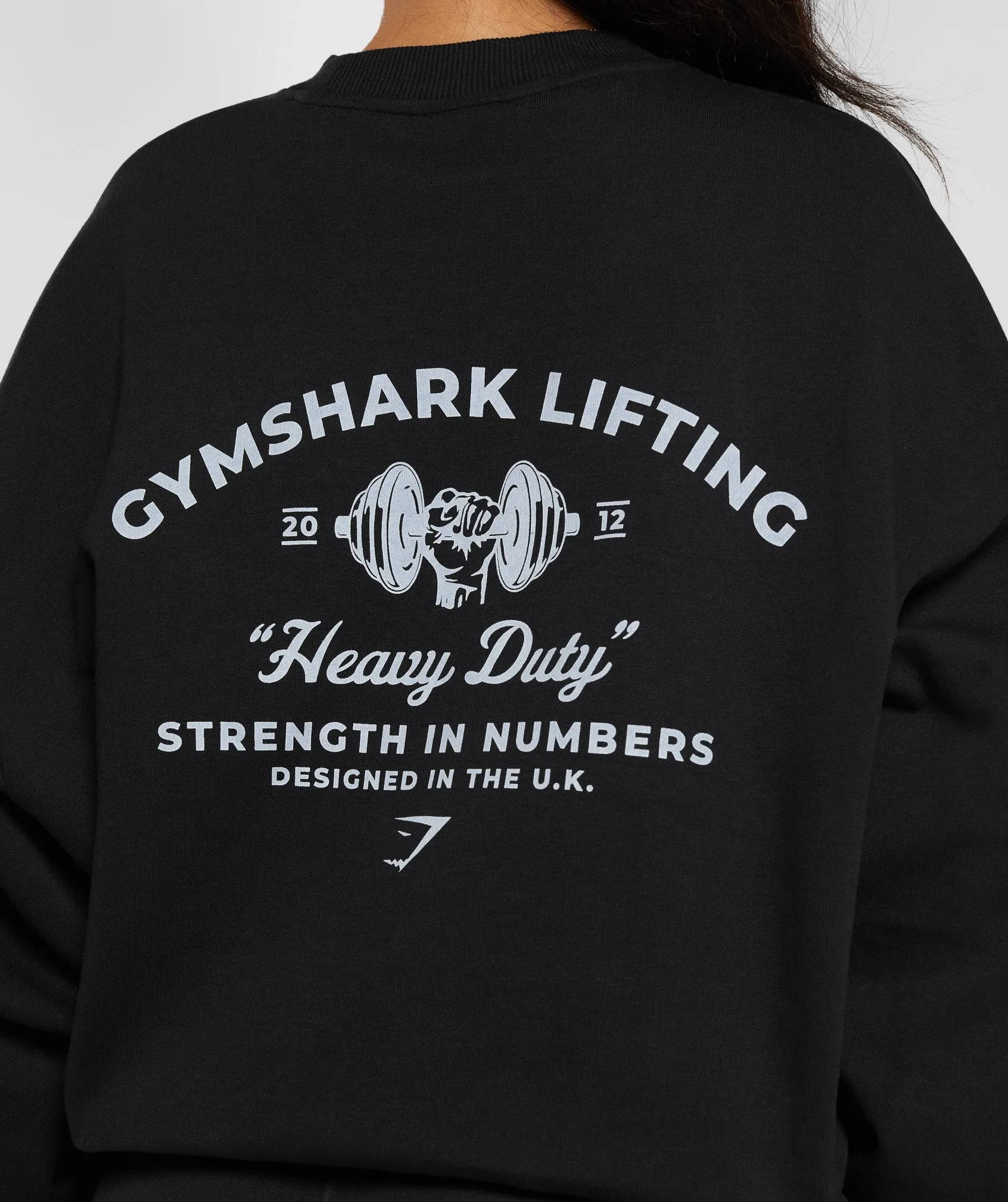 Gymshark Heavy Duty Oversized Sweatshirt - Black sold by Gymshark product image thumbnail 5