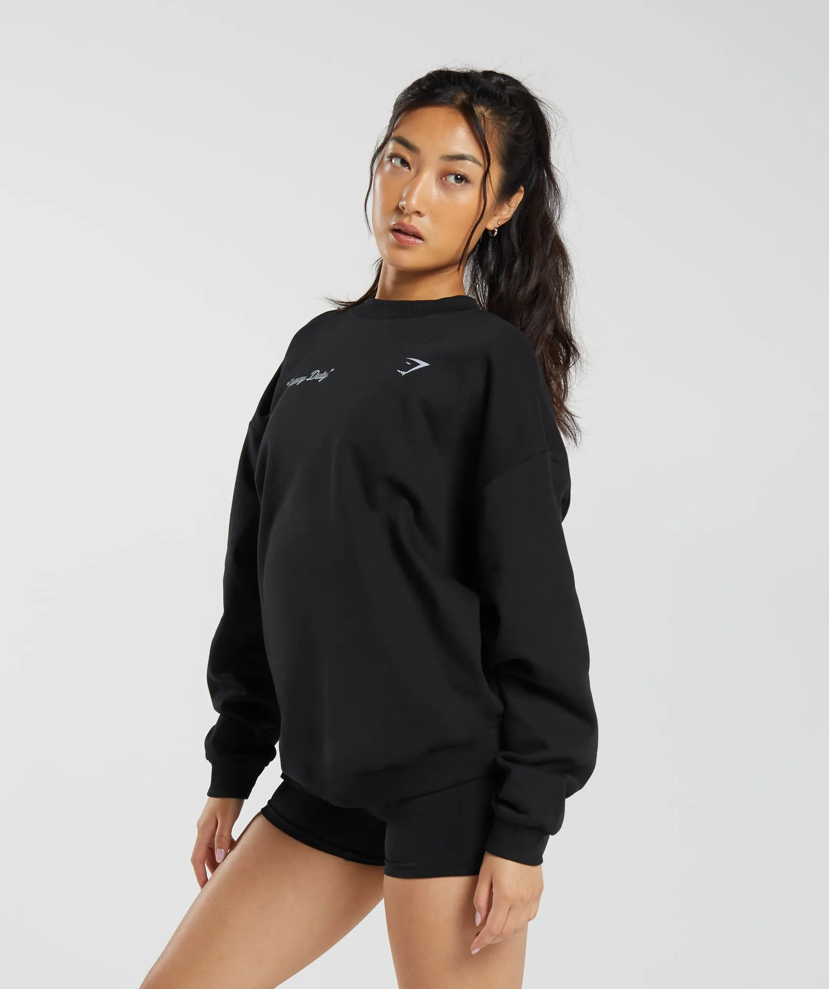 Gymshark Heavy Duty Oversized Sweatshirt - Black sold by Gymshark product image thumbnail 3