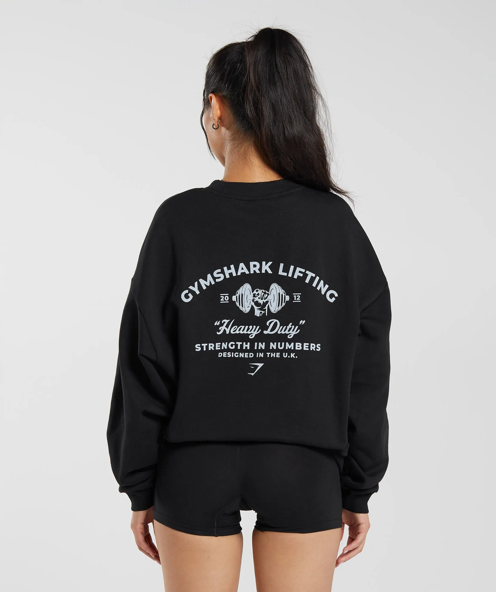 Gymshark Heavy Duty Oversized Sweatshirt - Black sold by Gymshark