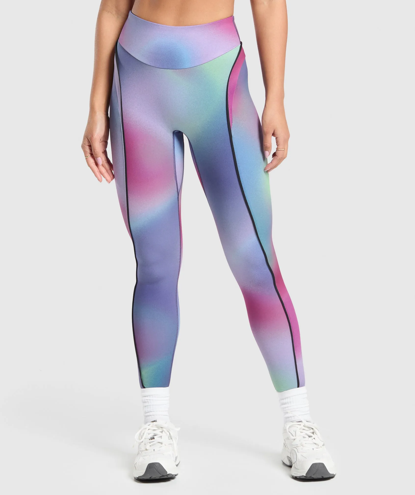Gymshark Contour Leggings - Mystic Lilac/Black sold by Gymshark