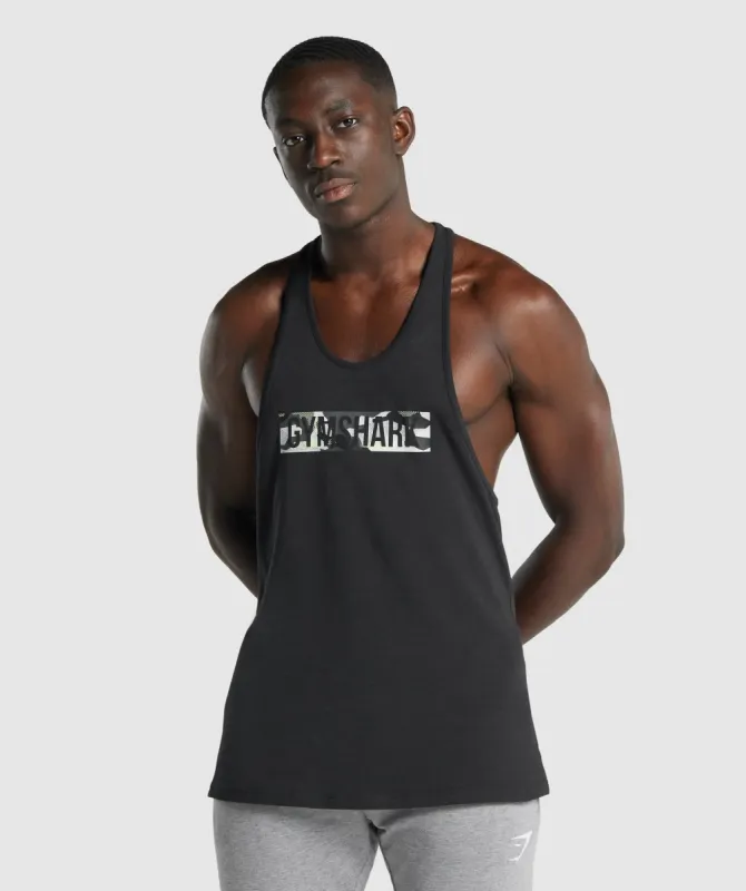 Gymshark Block Infill Stringer - Black made by Gymshark