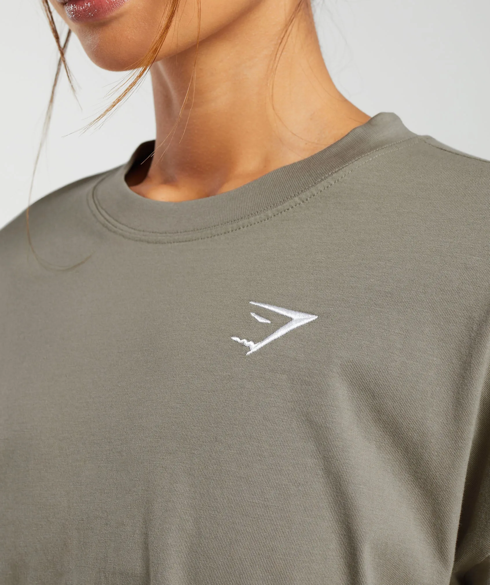 Gymshark Training Oversized T-Shirt - Linen Brown sold by Gymshark product image thumbnail 5