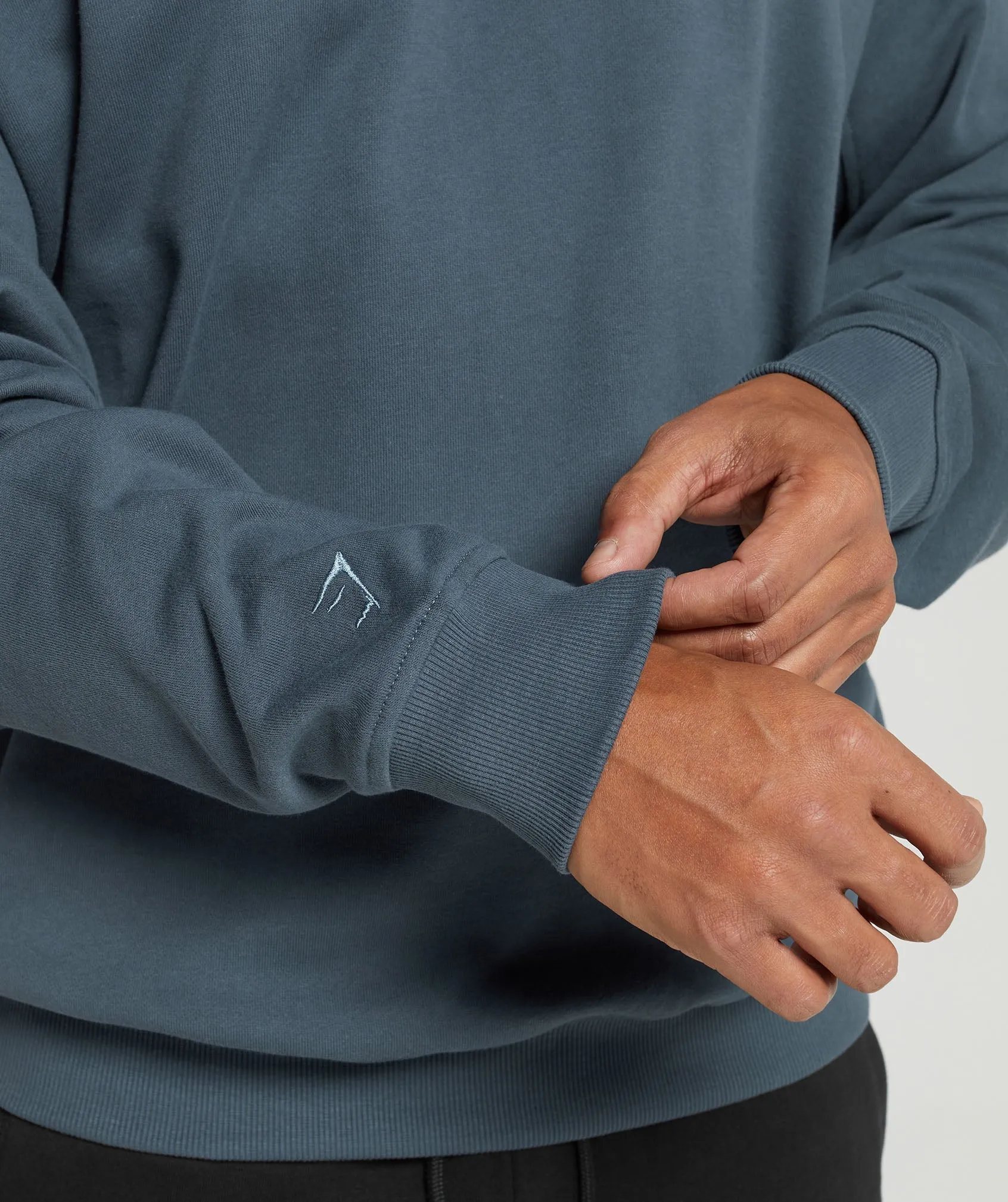 Gymshark Rest Day Essential Crew - Titanium Blue sold by Gymshark product image thumbnail 5