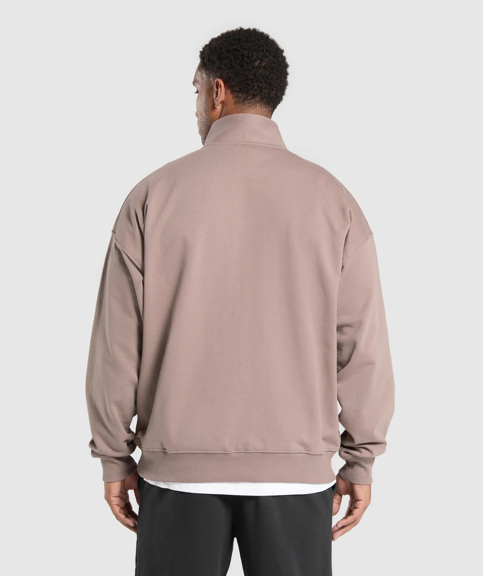 Gymshark Rest Day Sweats 1/4 Zip - Powder Mauve sold by Gymshark product image thumbnail 2