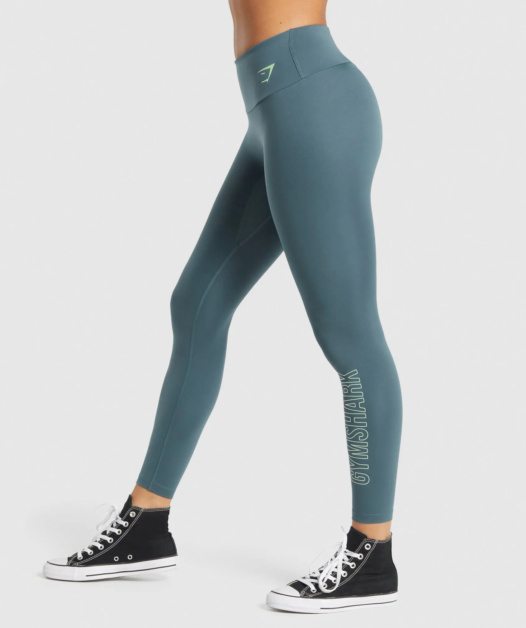 Gymshark Training Graphic Leggings - Teal sold by Gymshark product image thumbnail 3