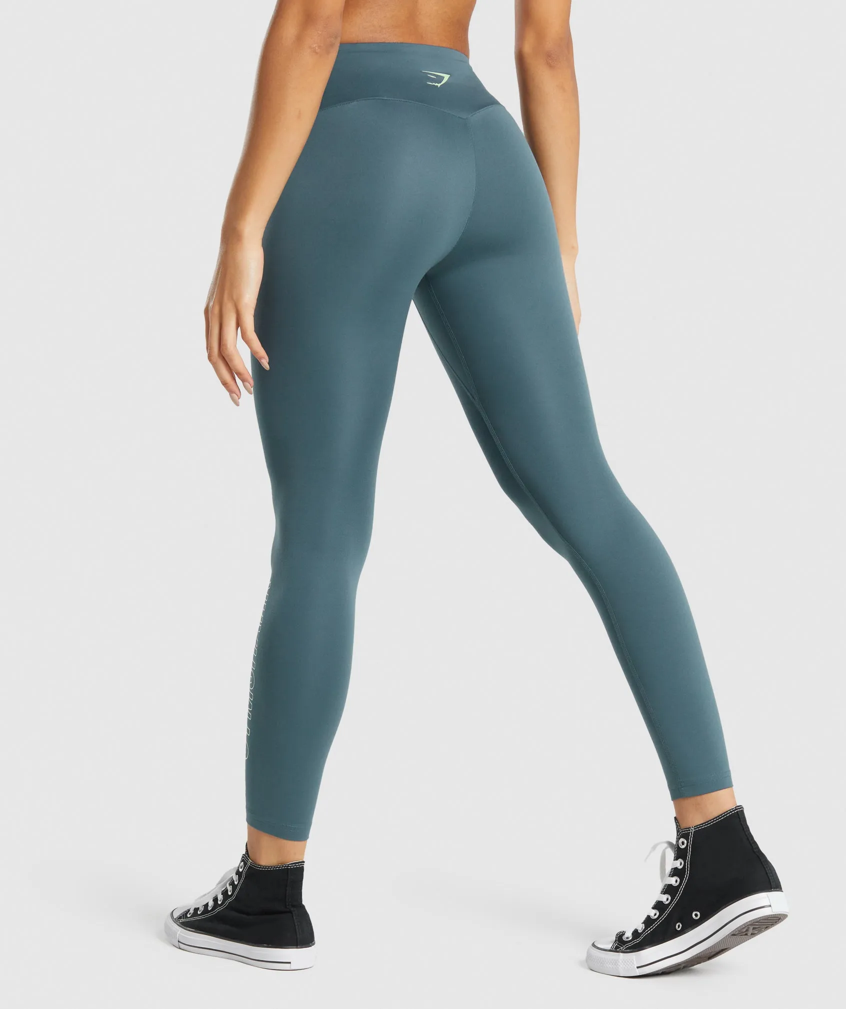 Gymshark Training Graphic Leggings - Teal sold by Gymshark product image thumbnail 2