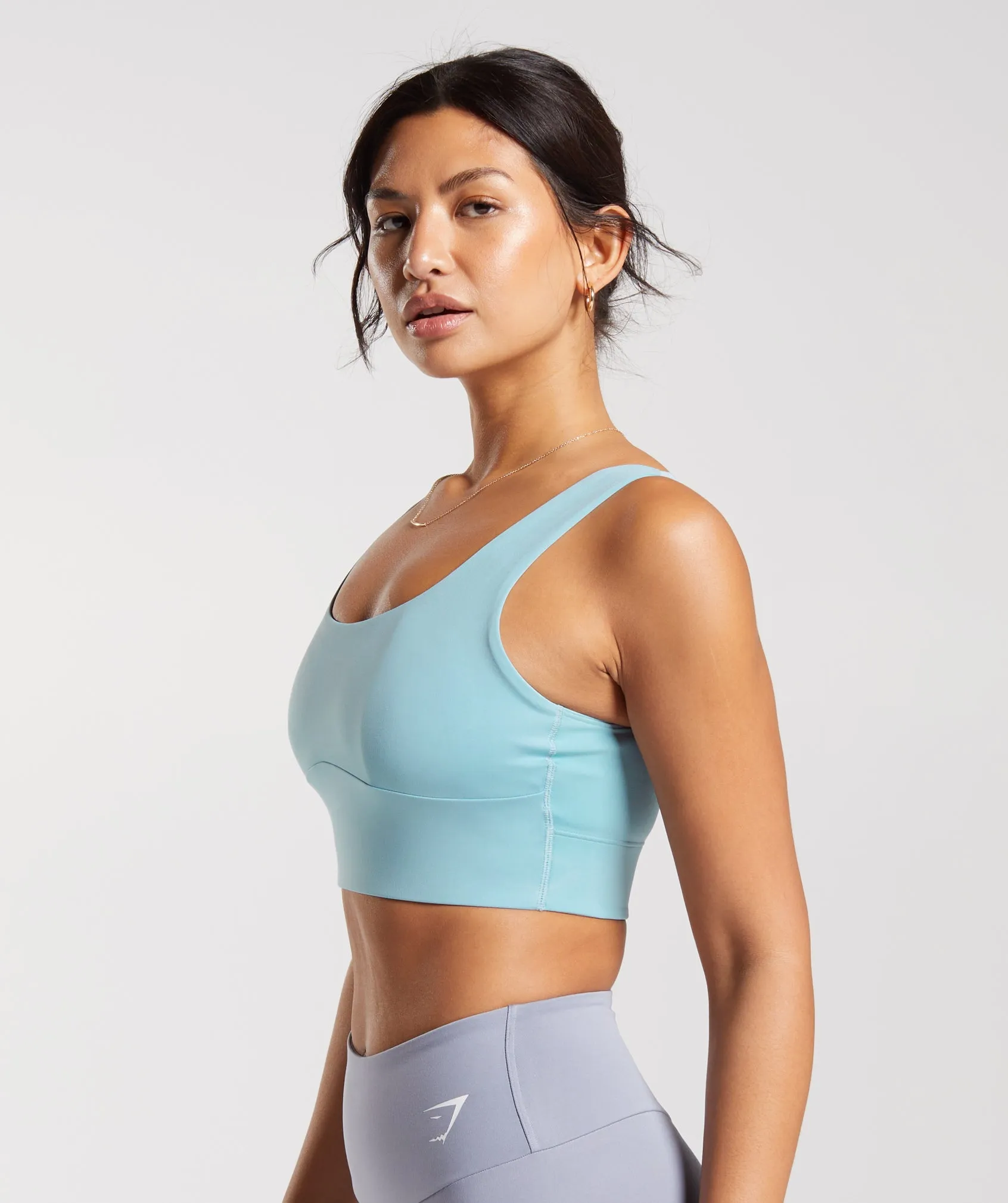 Gymshark Longline Sports Bra - Iceberg Blue sold by Gymshark product image thumbnail 3