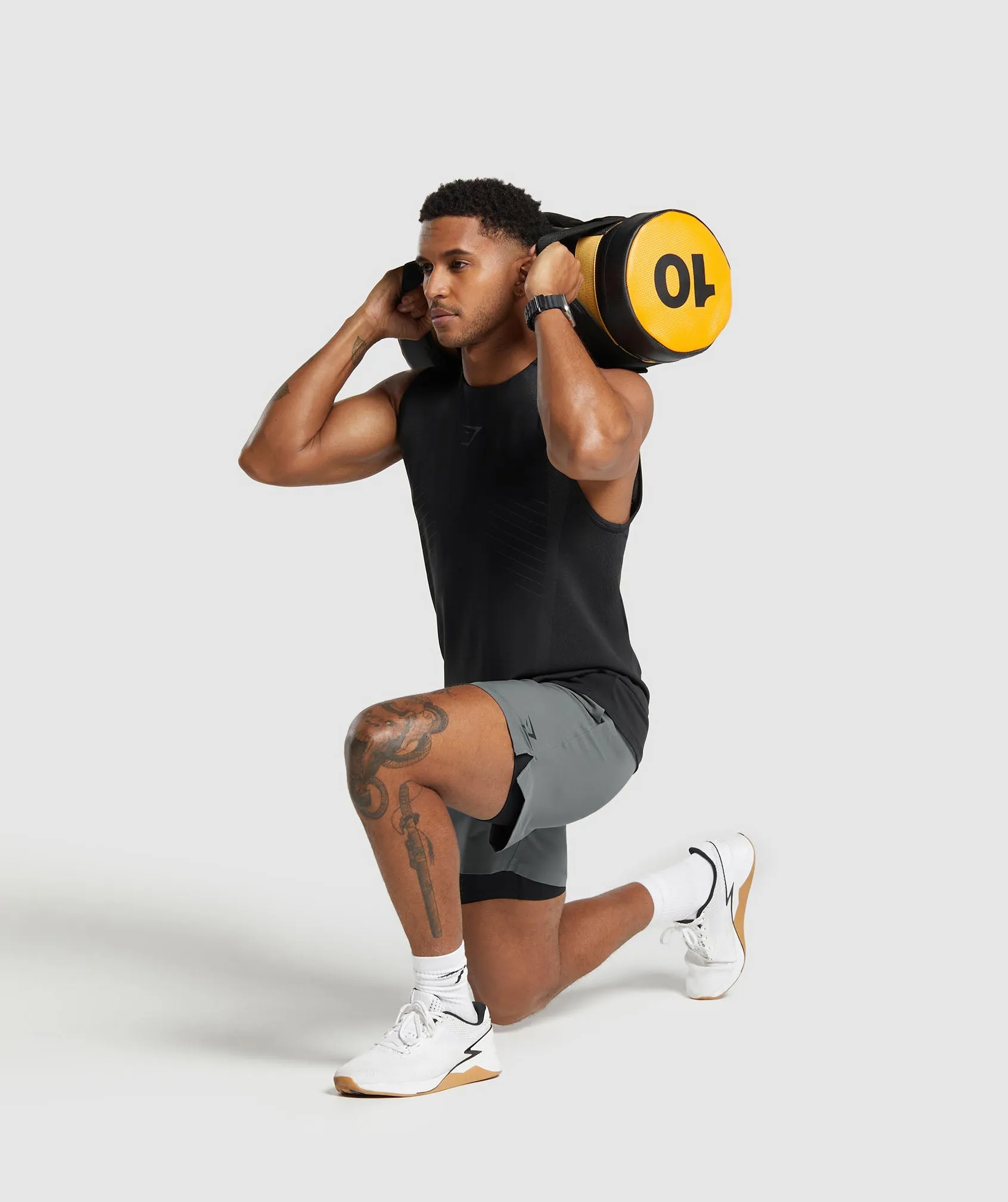 Gymshark Land to Water 6" Shorts - Pitch Grey sold by Gymshark product image thumbnail 5