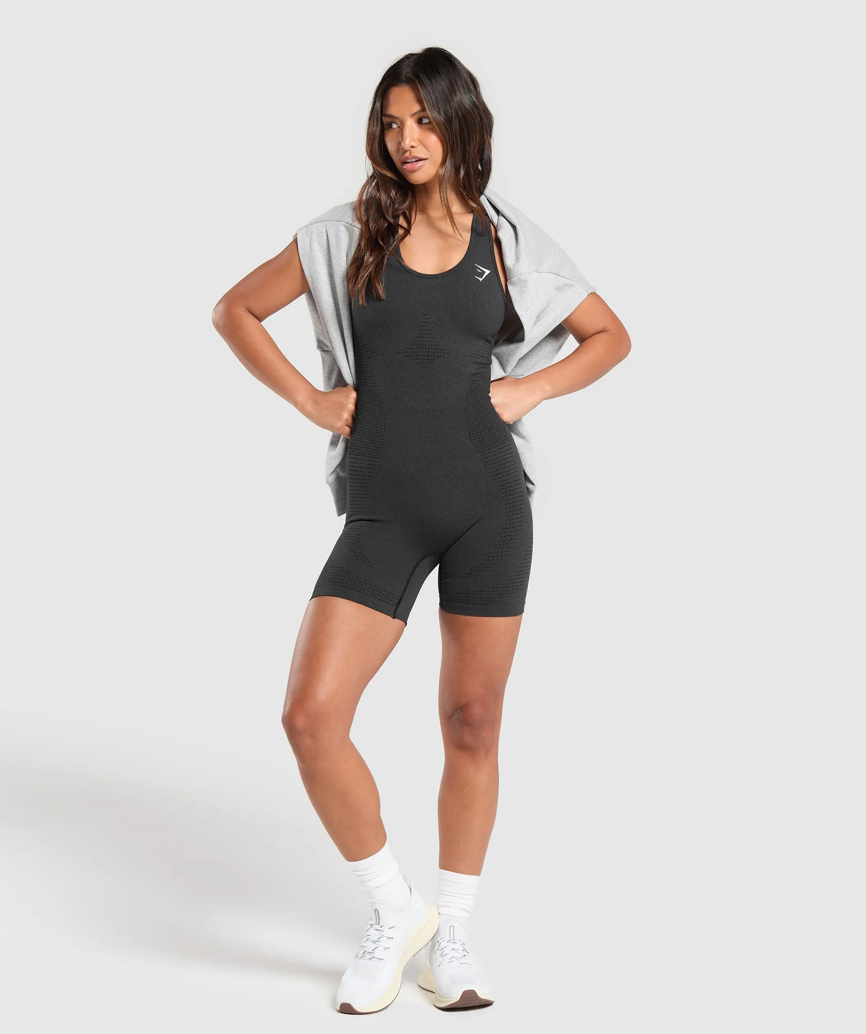 Gymshark Vital All In One - Black Marl sold by Gymshark product image thumbnail 4