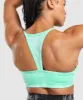 GS Power Sports Bra - Bright Turquoise Print sold by Gymshark