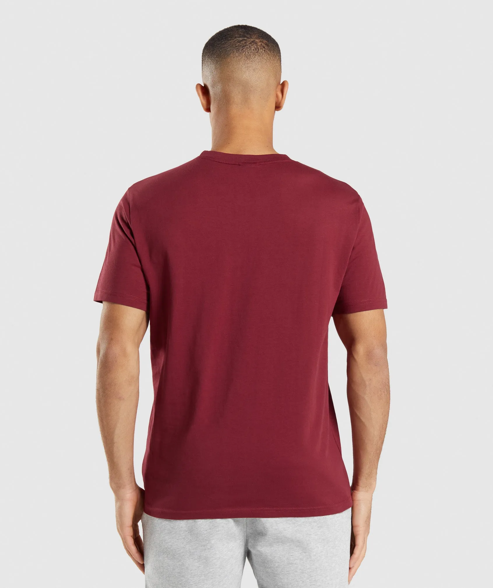 Gymshark Crest T-Shirt - Burgundy Red sold by Gymshark product image thumbnail 2