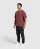 Gymshark Essential Oversized T-Shirt - Burgundy Brown sold by Gymshark