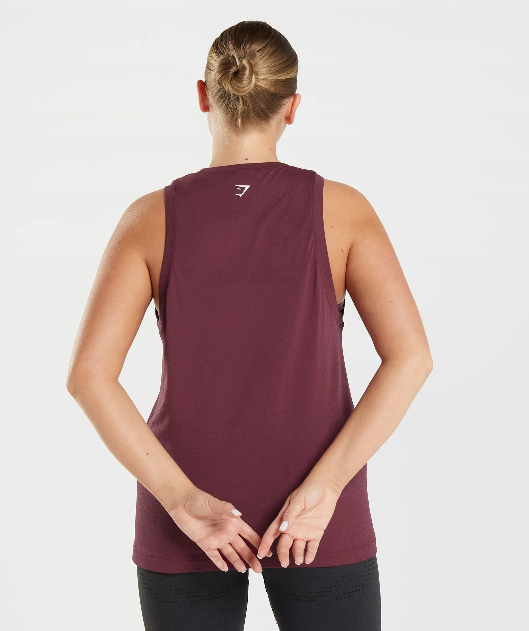Gymshark Vital Seamless 2.0 Light Tank - Baked Maroon Marl sold by Gymshark product image thumbnail 2