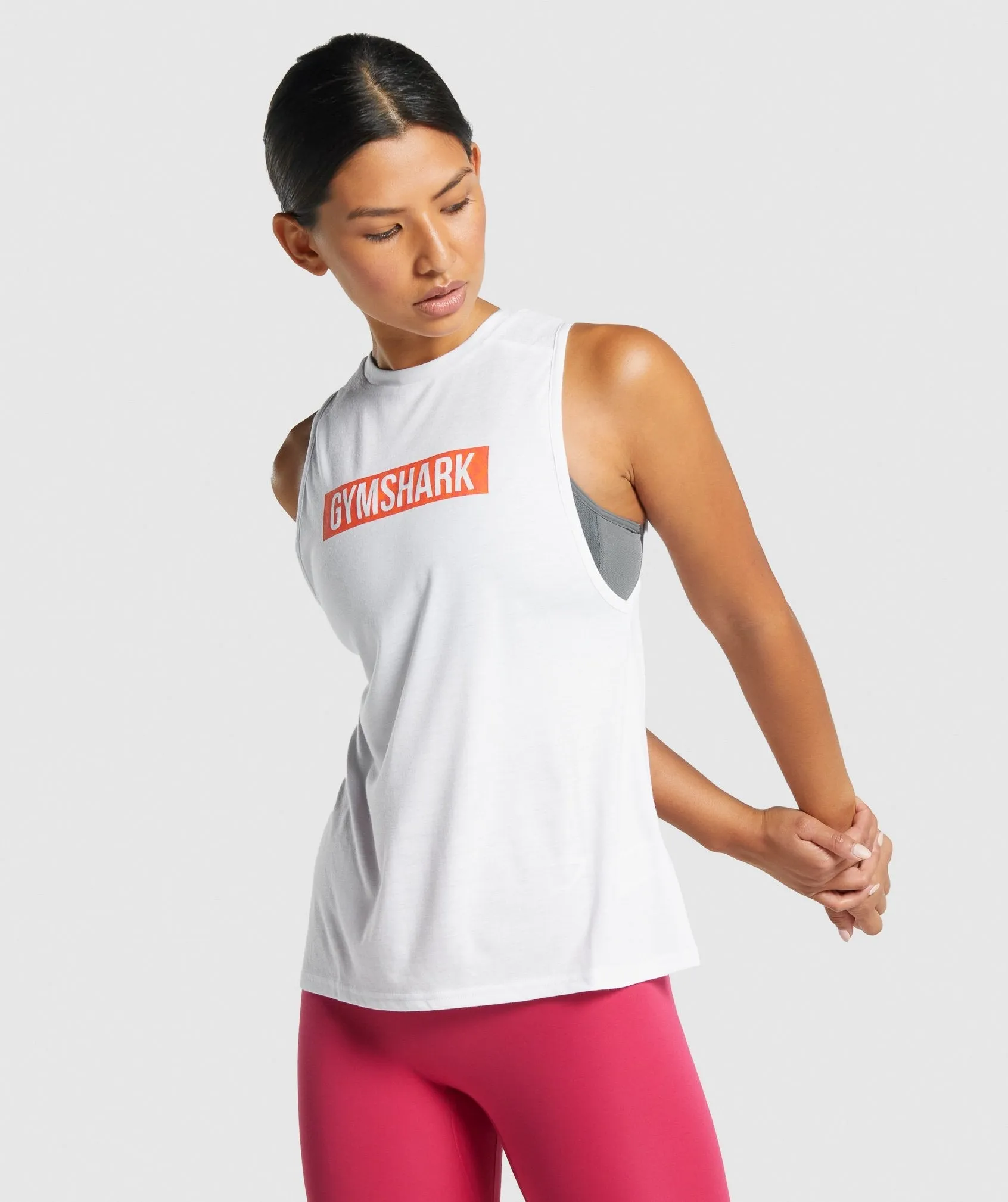 Gymshark Animal Graphic Infill Tank - White sold by Gymshark