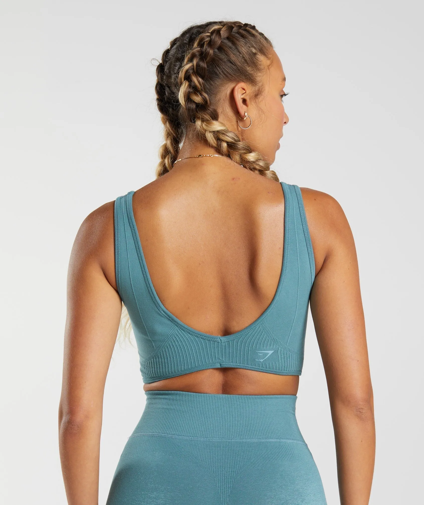 Gymshark Rest Day Seamless Bralette - Charred Blue sold by Gymshark product image thumbnail 2