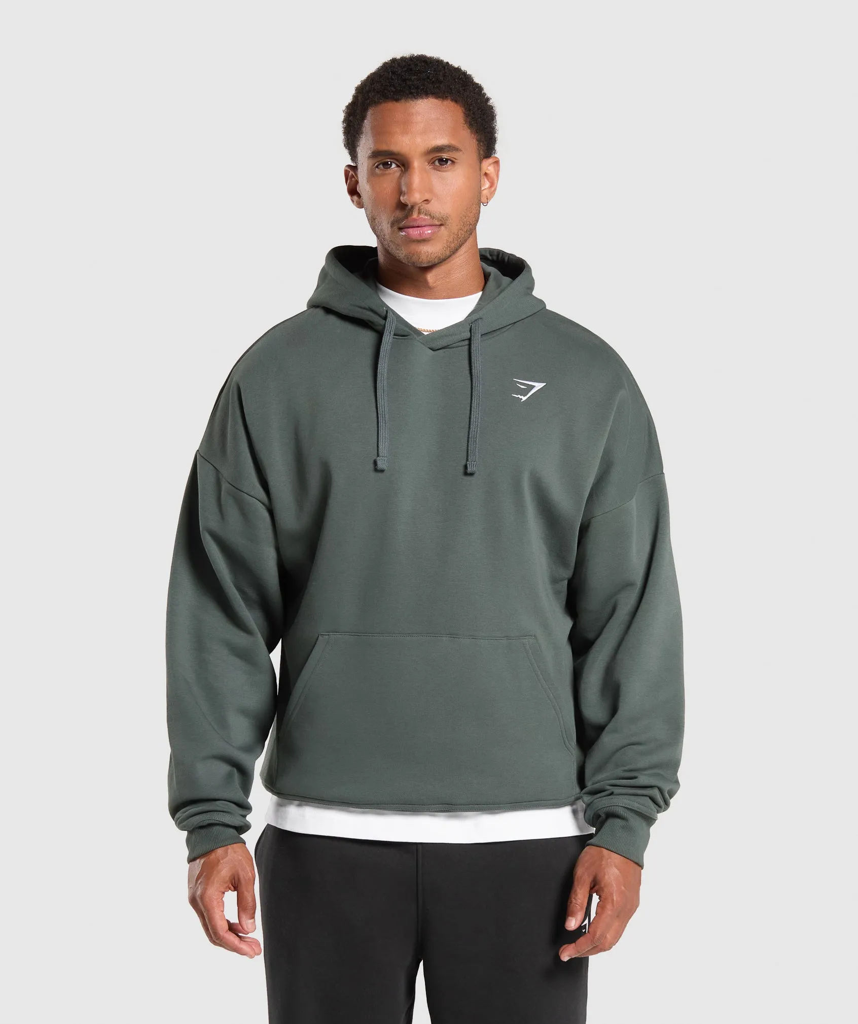 Gymshark Crest Oversized Hoodie - Slate Teal sold by Gymshark