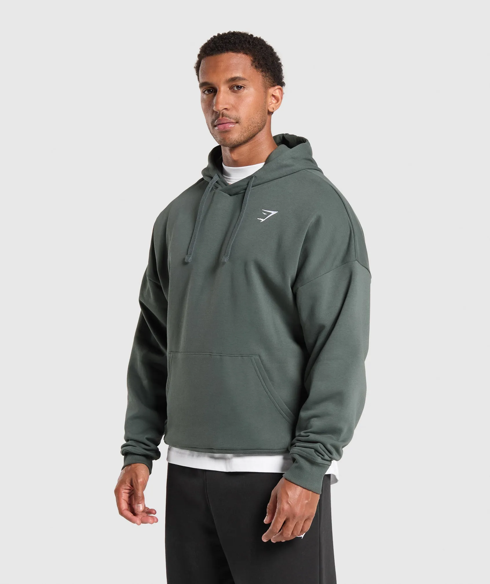 Gymshark Crest Oversized Hoodie - Slate Teal sold by Gymshark product image thumbnail 3