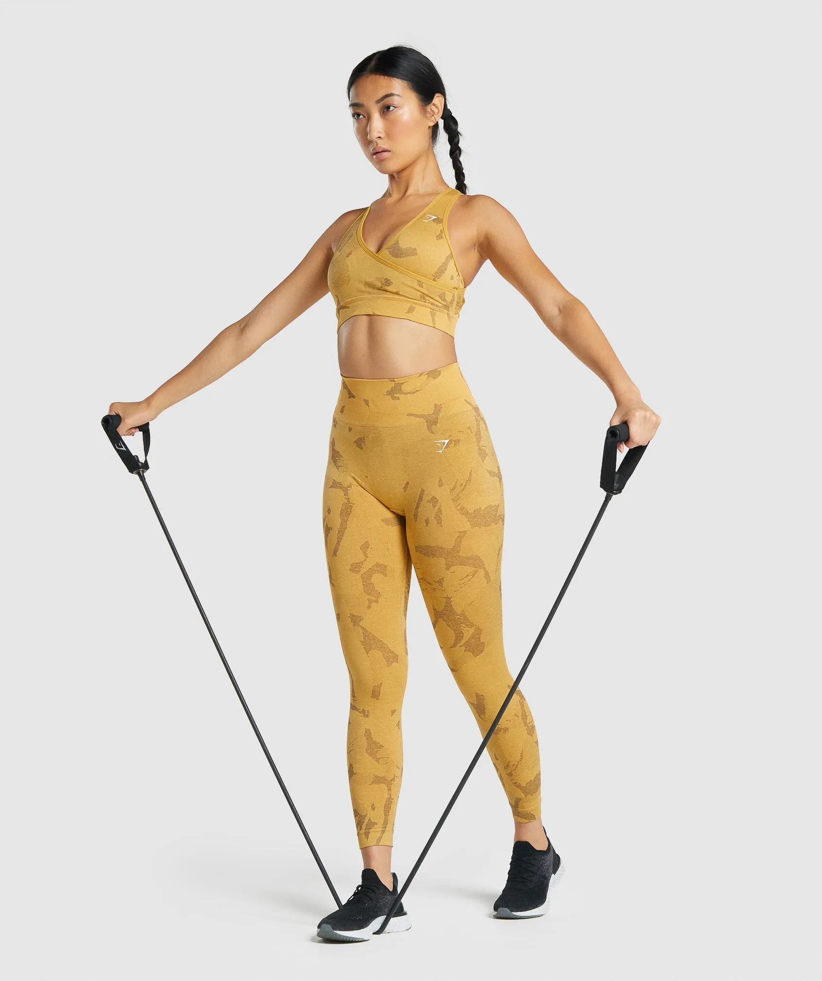 Gymshark Adapt Camo Seamless Leggings - Savanna | Yellow sold by Gymshark product image thumbnail 4