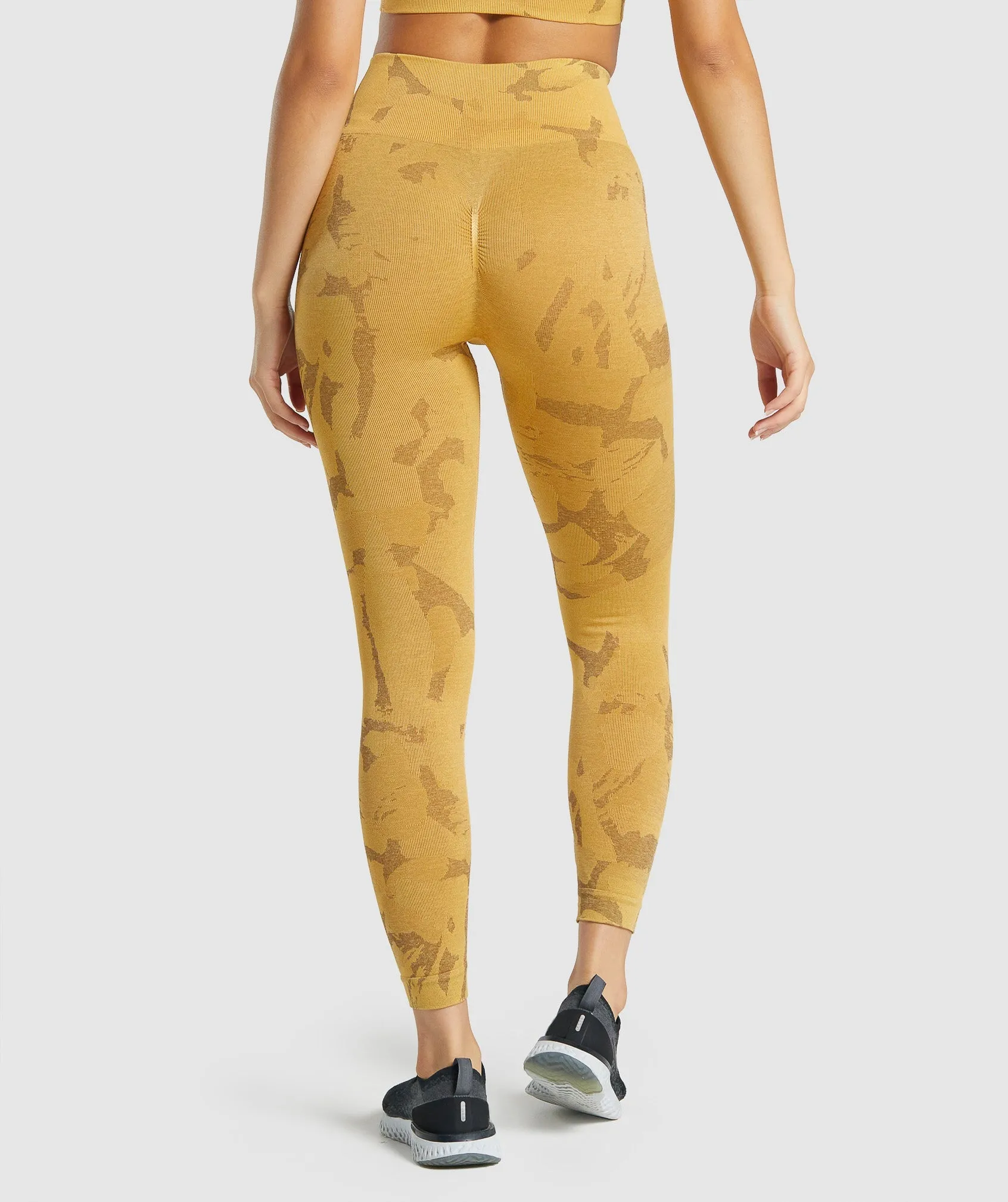 Gymshark Adapt Camo Seamless Leggings - Savanna | Yellow sold by Gymshark product image thumbnail 2