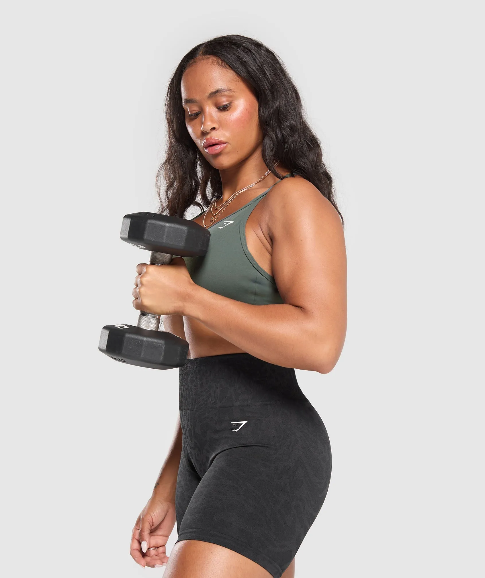 Gymshark Back Gains Sports Bra - Slate Teal sold by Gymshark product image thumbnail 5