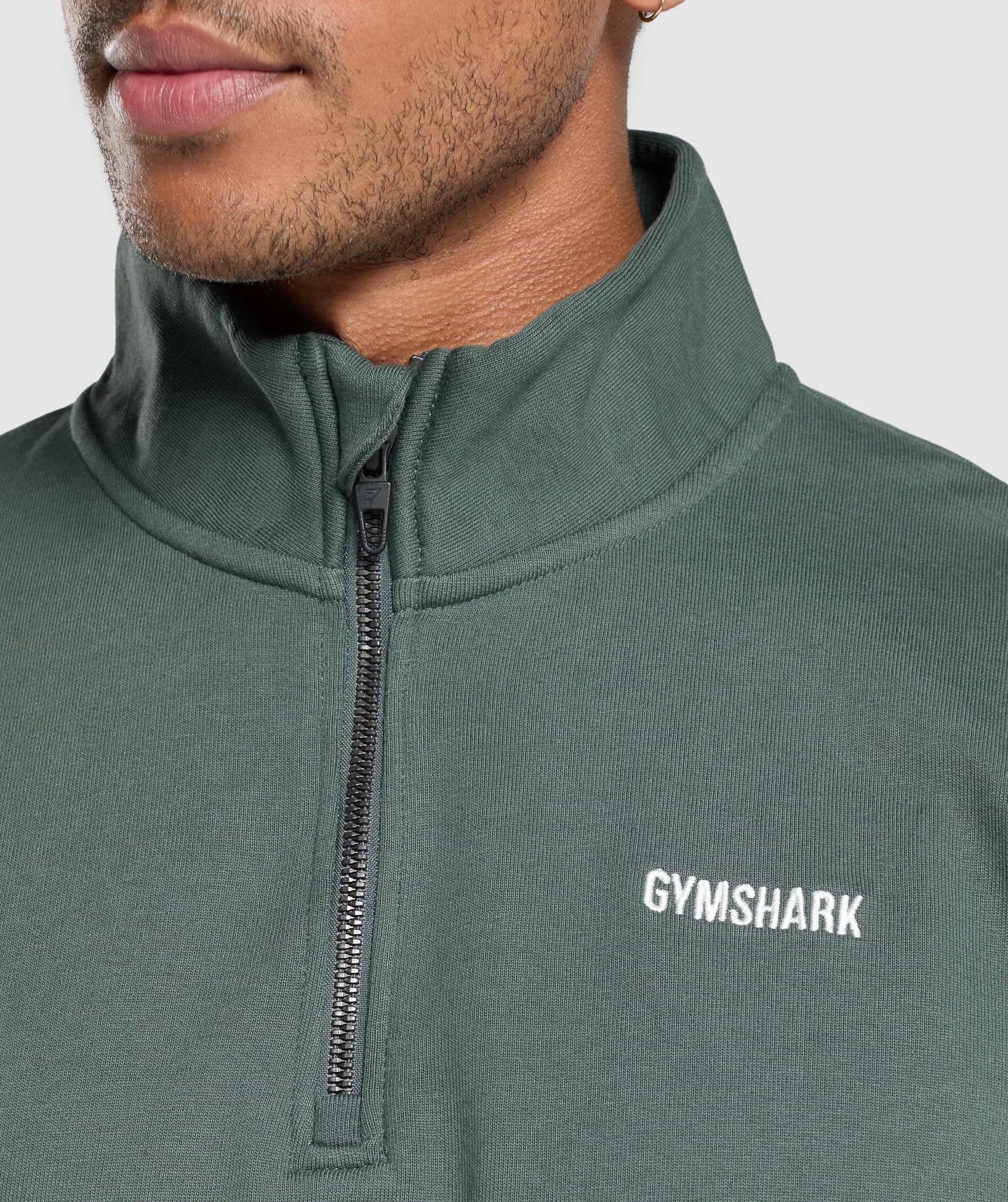 Gymshark Rest Day Sweats 1/4 Zip - Slate Teal sold by Gymshark product image thumbnail 5