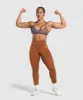 Gymshark Power X Minimal Sports Bra - Brick Brown sold by Gymshark