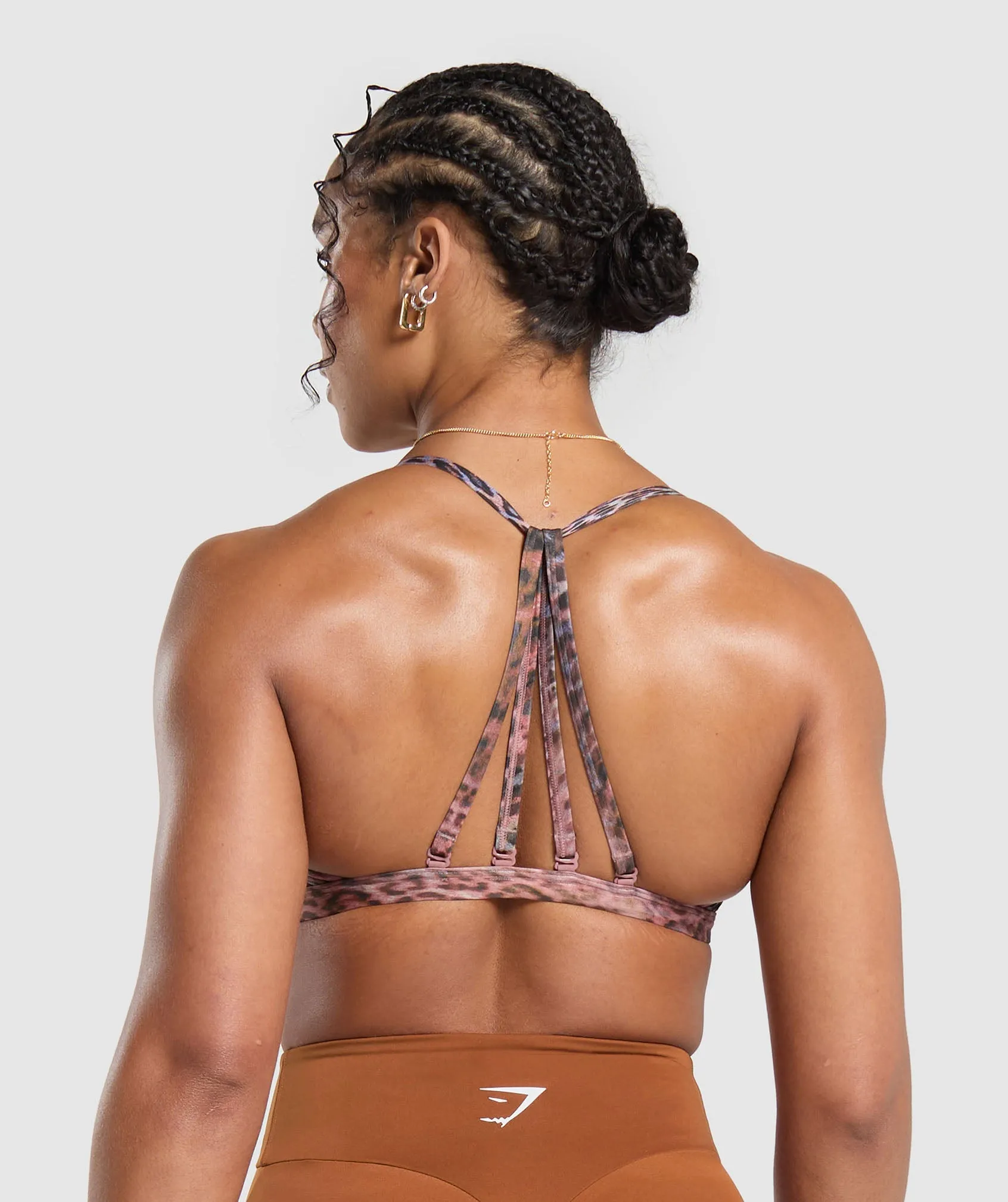 Gymshark Power X Minimal Sports Bra - Brick Brown sold by Gymshark product image thumbnail 5