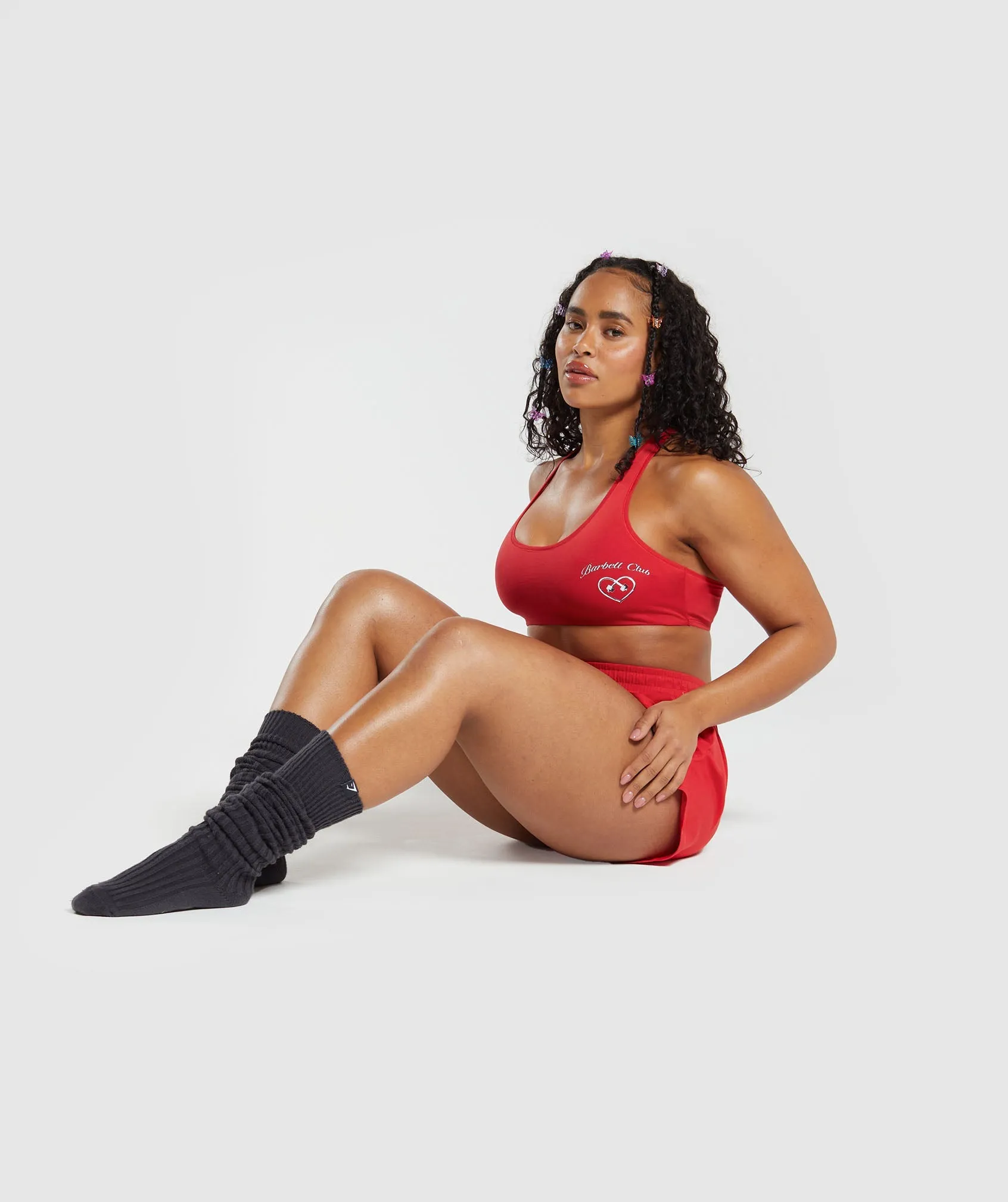 Gymshark Cotton Graphic Bralette - Jamz Red sold by Gymshark product image thumbnail 5