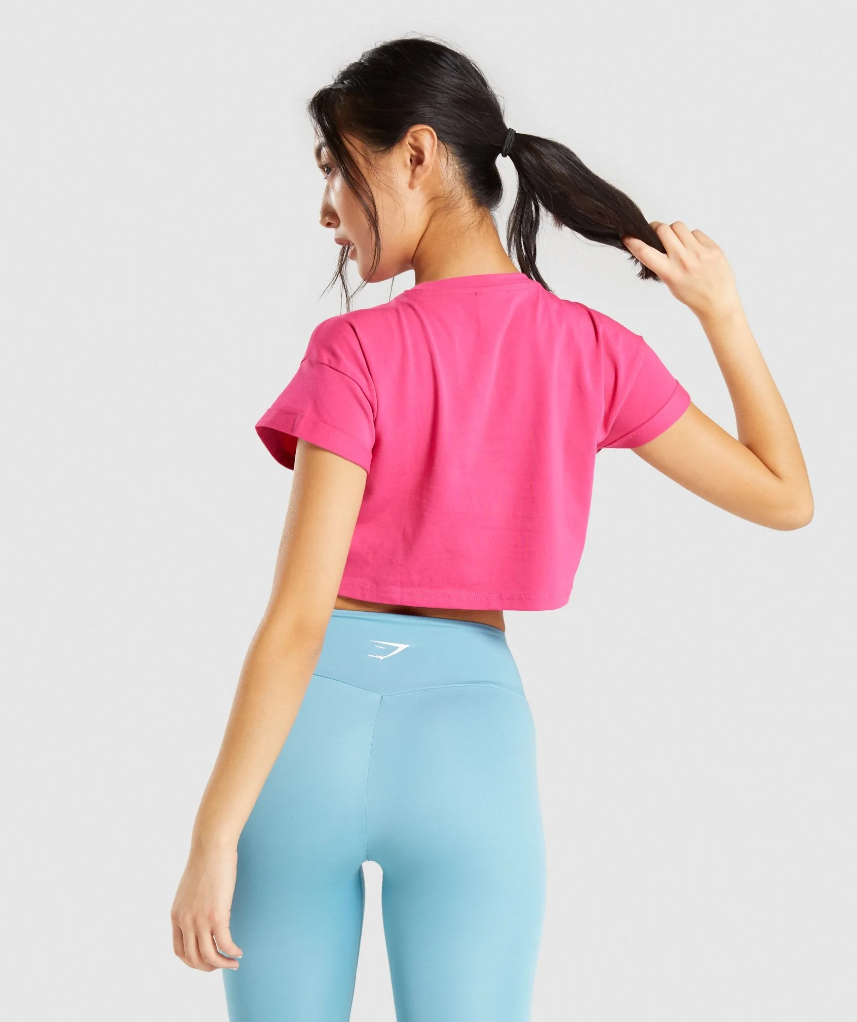 Gymshark Fraction Crop Top - Pink sold by Gymshark product image thumbnail 2