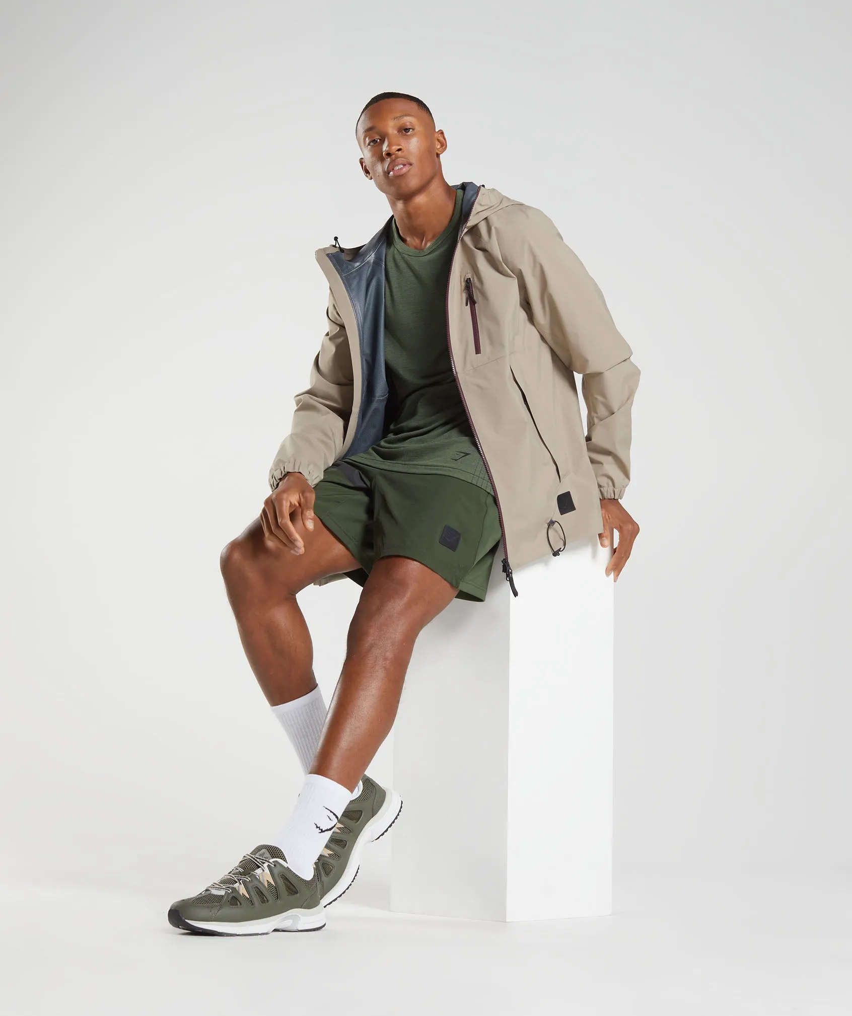 Gymshark Retake Jacket - Cement Brown sold by Gymshark product image thumbnail 4