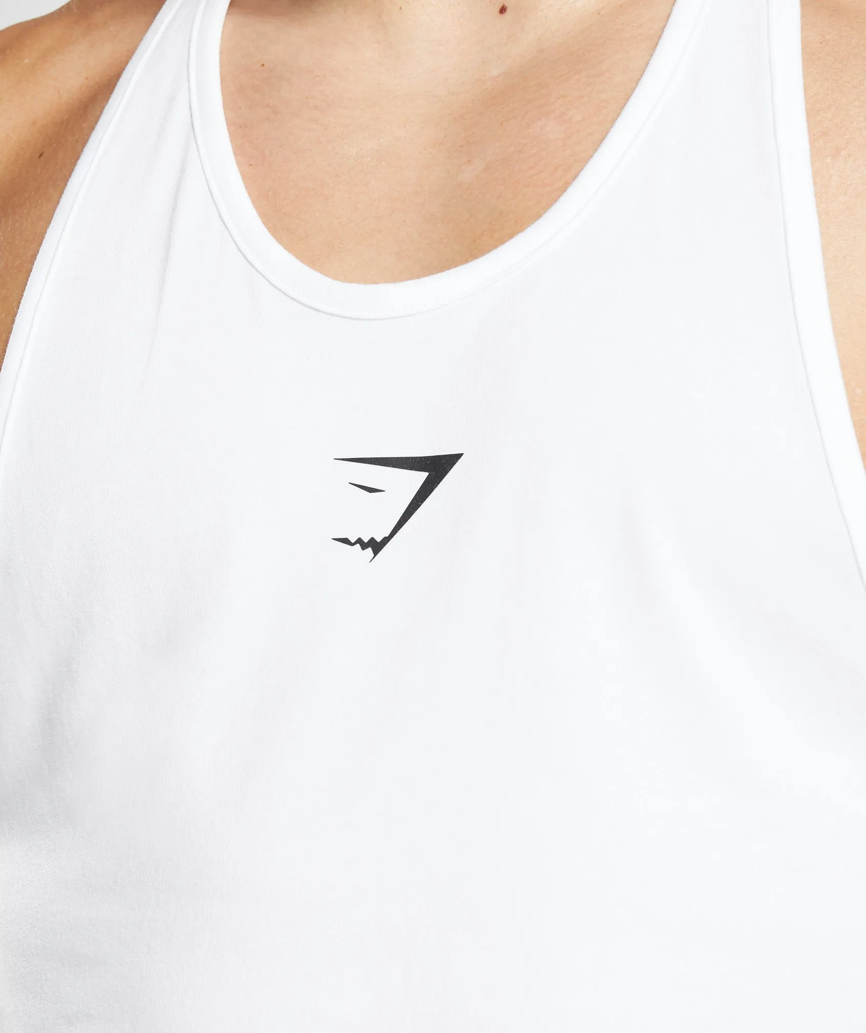 Gymshark Critical Stringer - White sold by Gymshark product image thumbnail 3