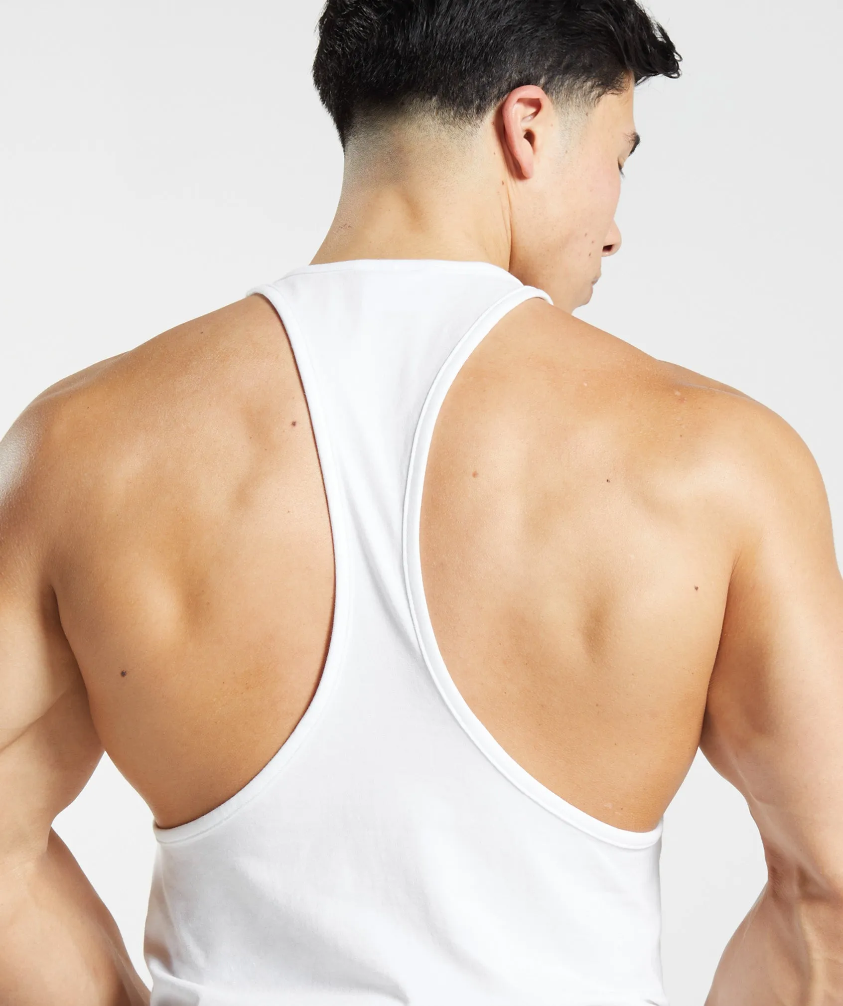 Gymshark Critical Stringer - White sold by Gymshark product image thumbnail 2