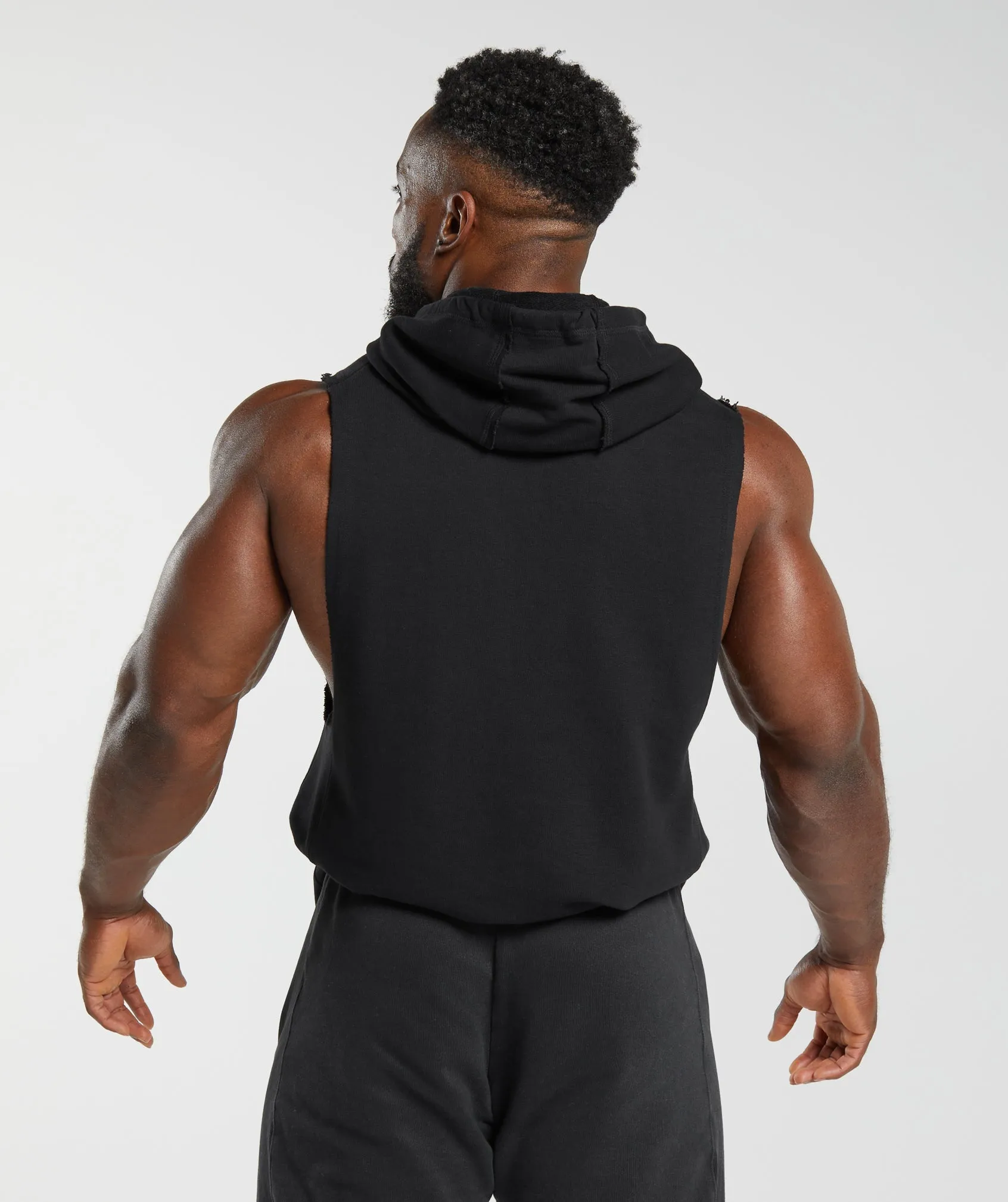 Gymshark Legacy Drop Arm Hoodie - Black sold by Gymshark product image thumbnail 4