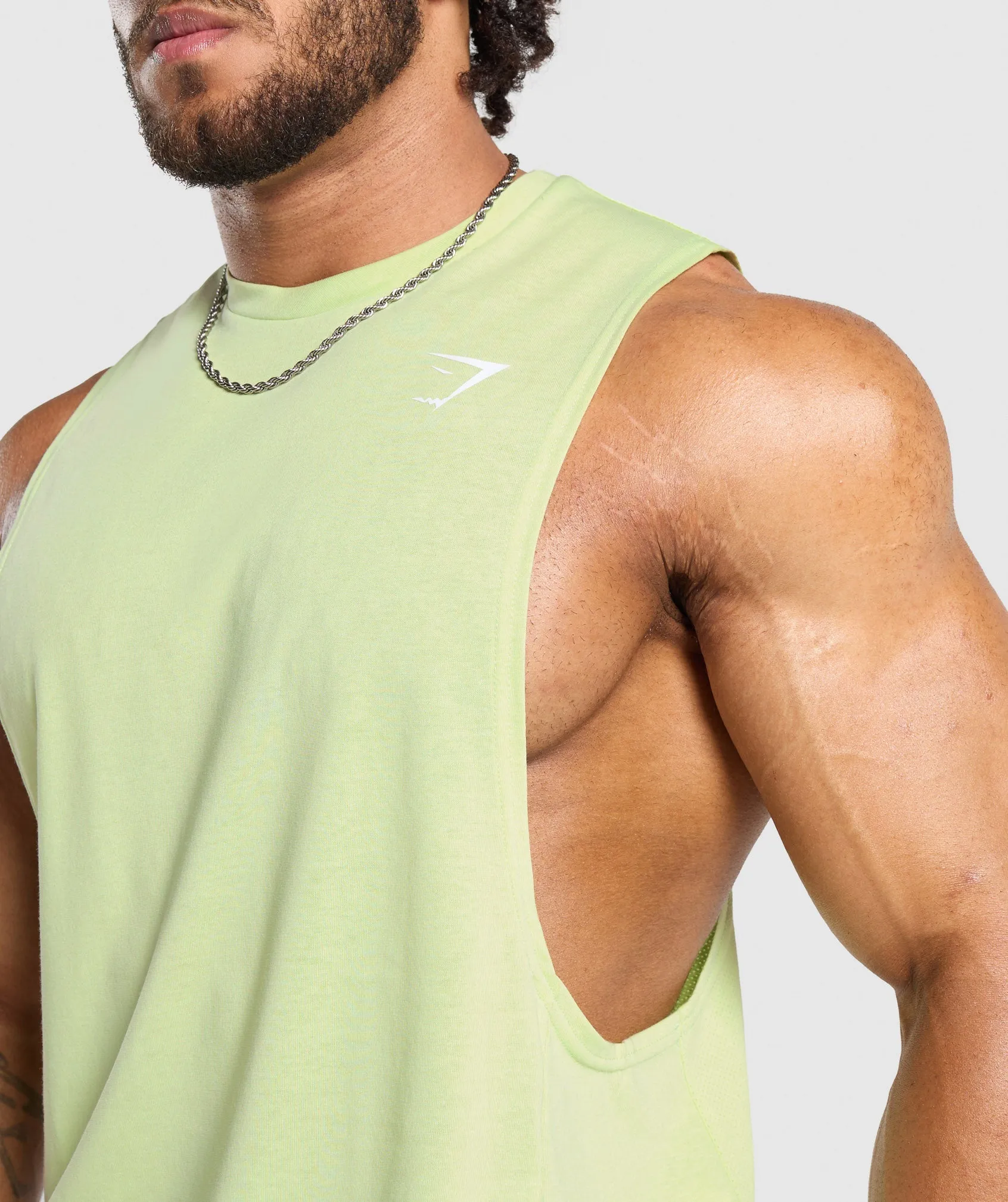 Gymshark React Drop Arm Tank - Pastel Sage Green sold by Gymshark product image thumbnail 5